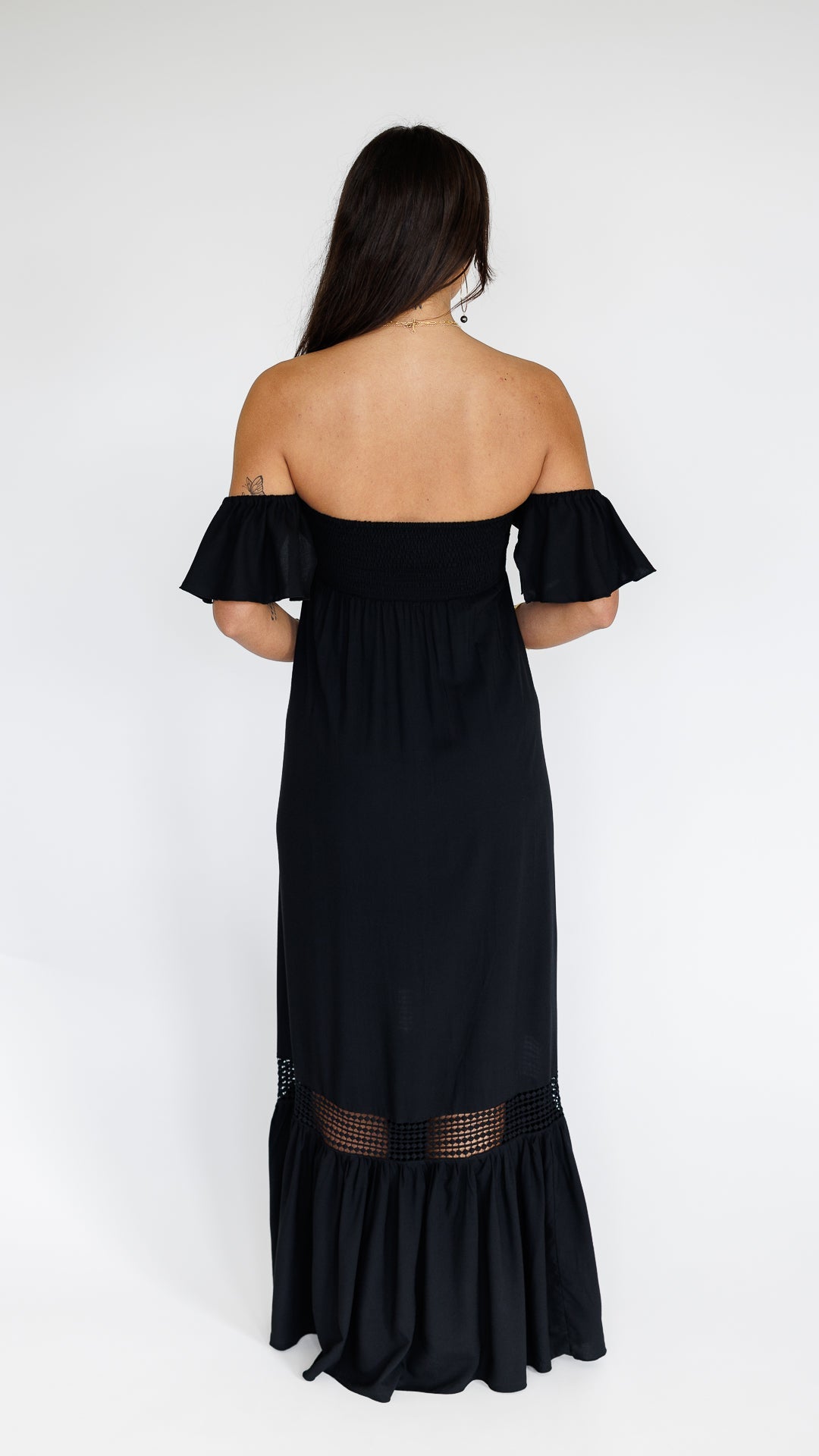 Lilah Dress / Solid Black Khush Clothing