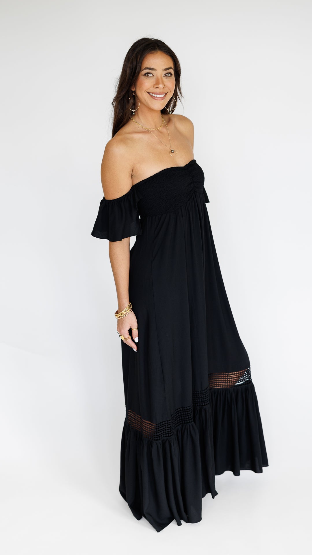 Lilah Dress / Solid Black Khush Clothing