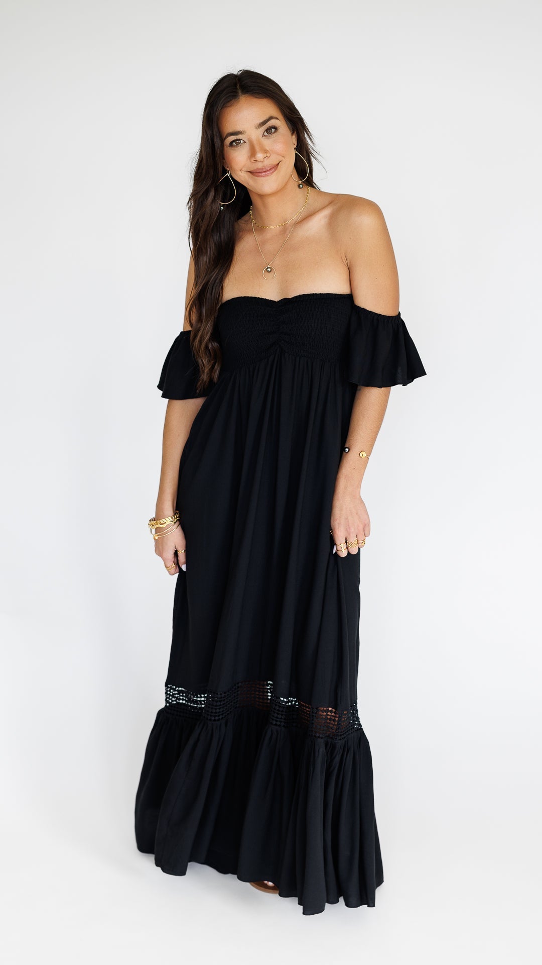 Lilah Dress / Solid Black Khush Clothing