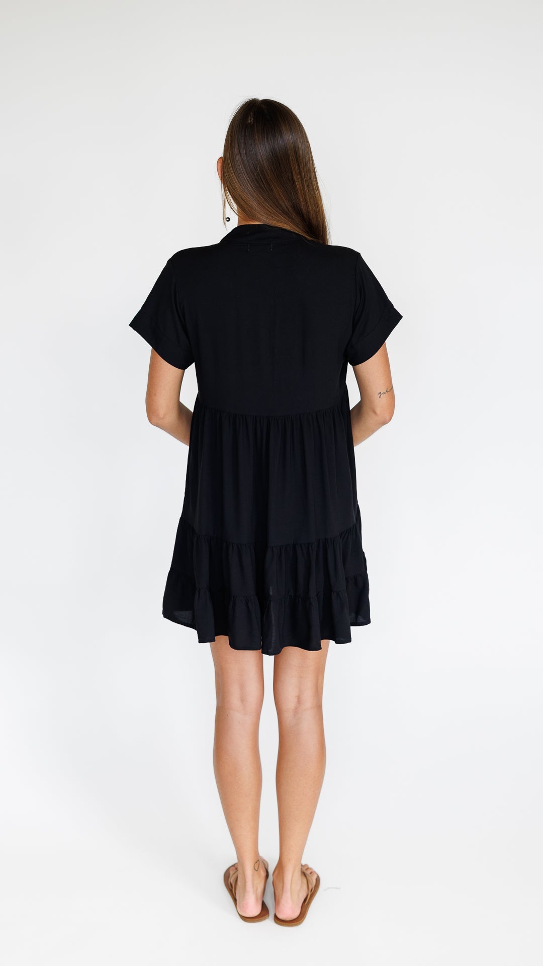 Heinui Dress / Solid Black Khush Clothing