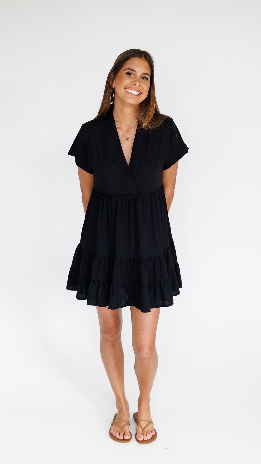 Heinui Dress / Solid Black Khush Clothing