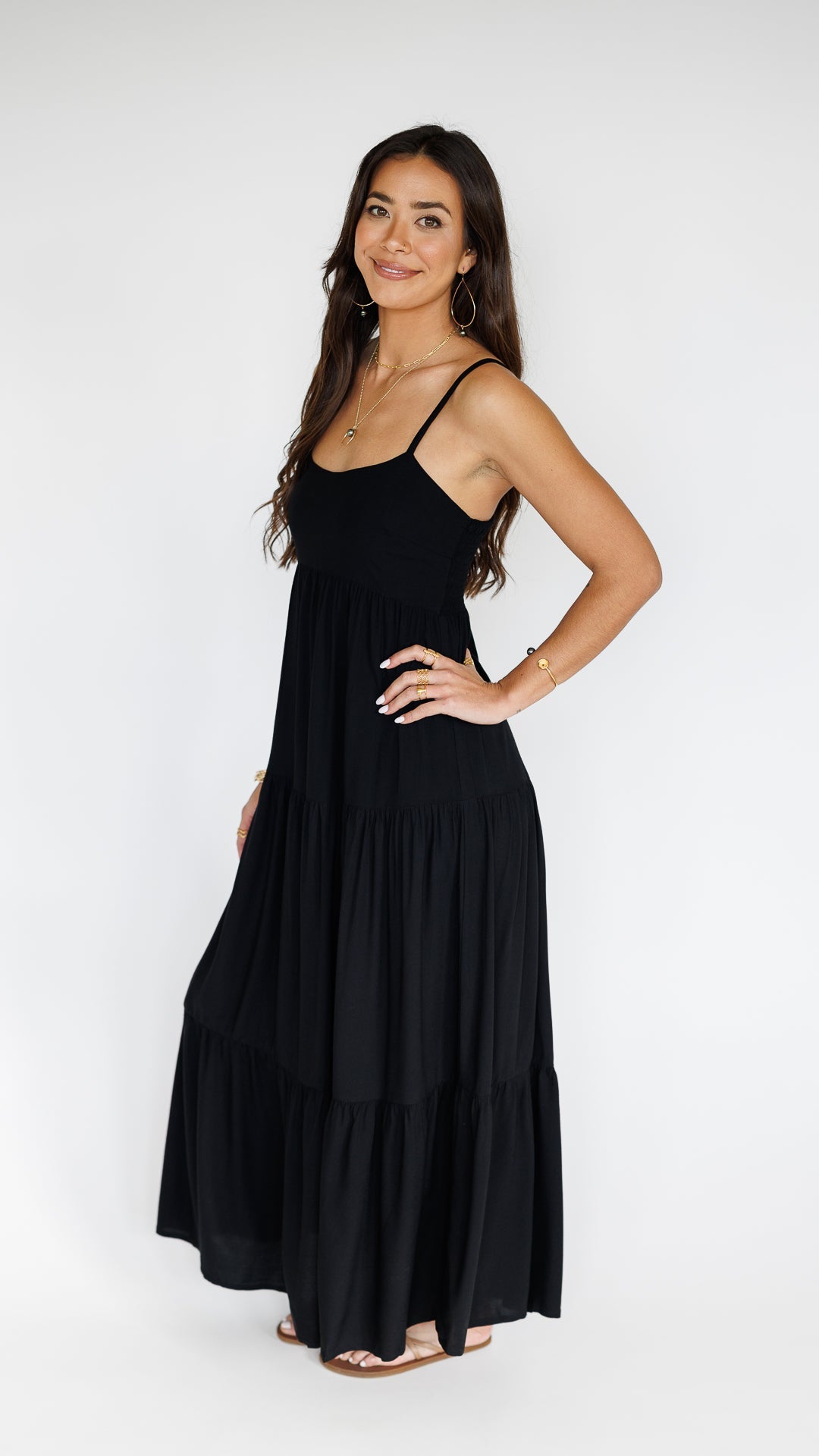 Heiva Dress / Solid Black Khush Clothing