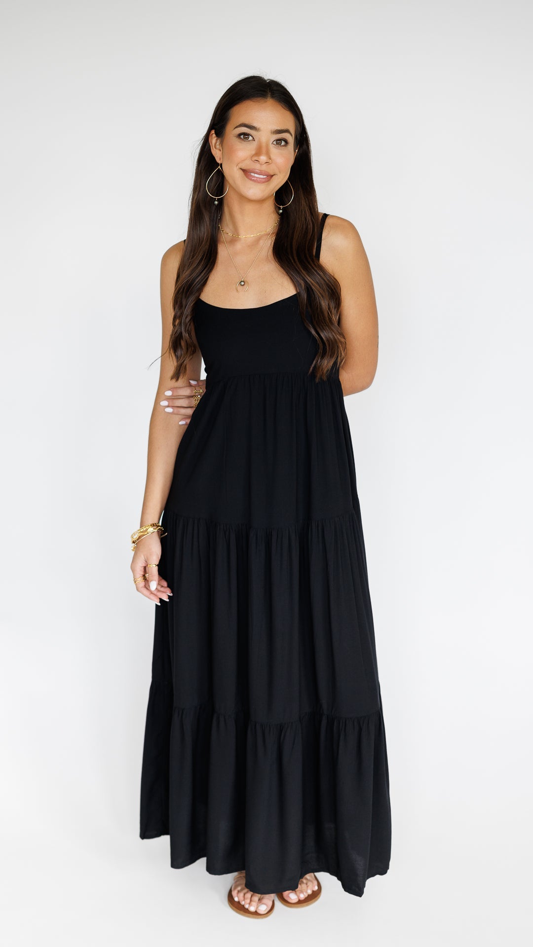 Heiva Dress / Solid Black Khush Clothing