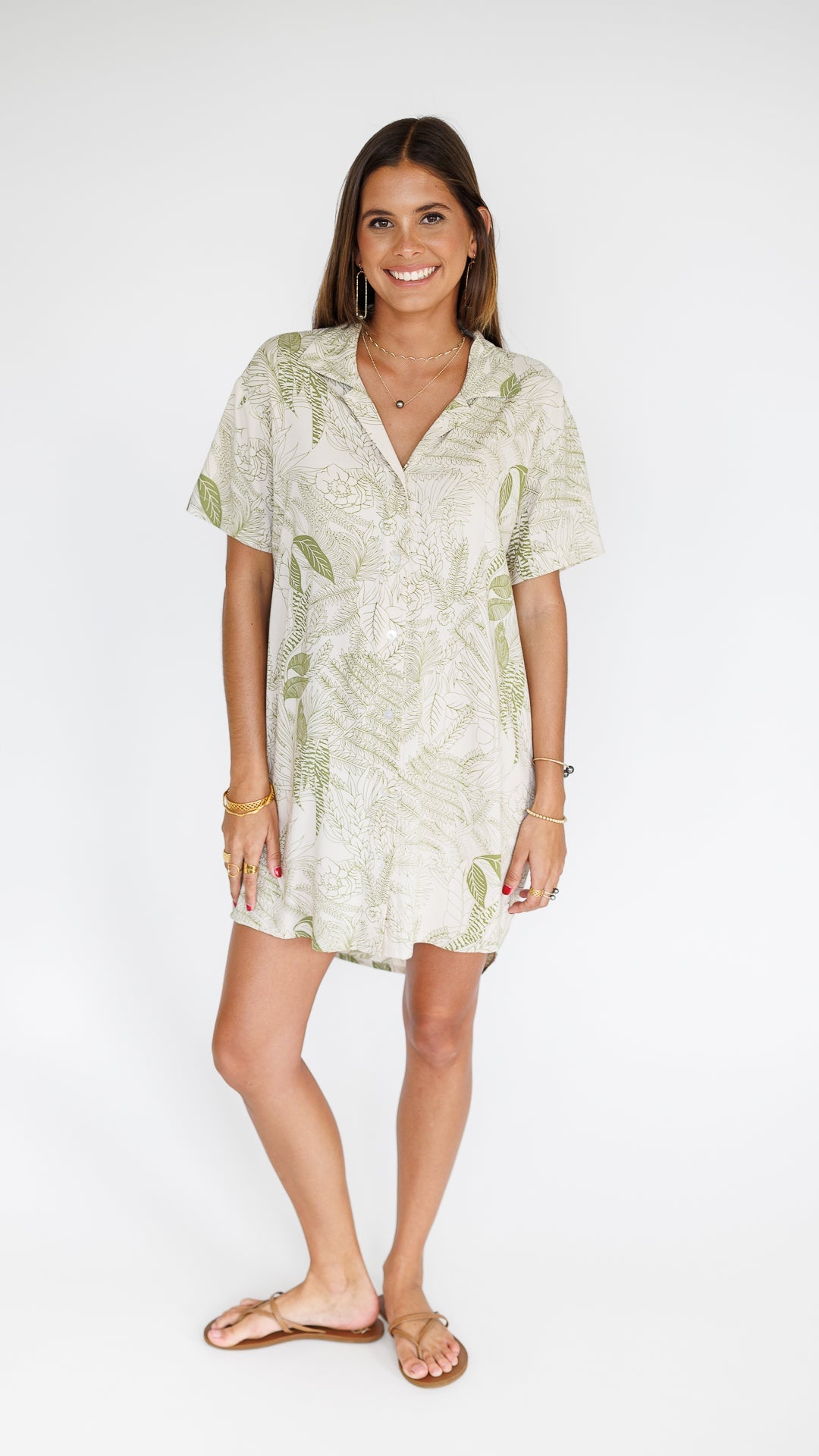 Maui Shirt Dress / Flora Moss Khush Clothing