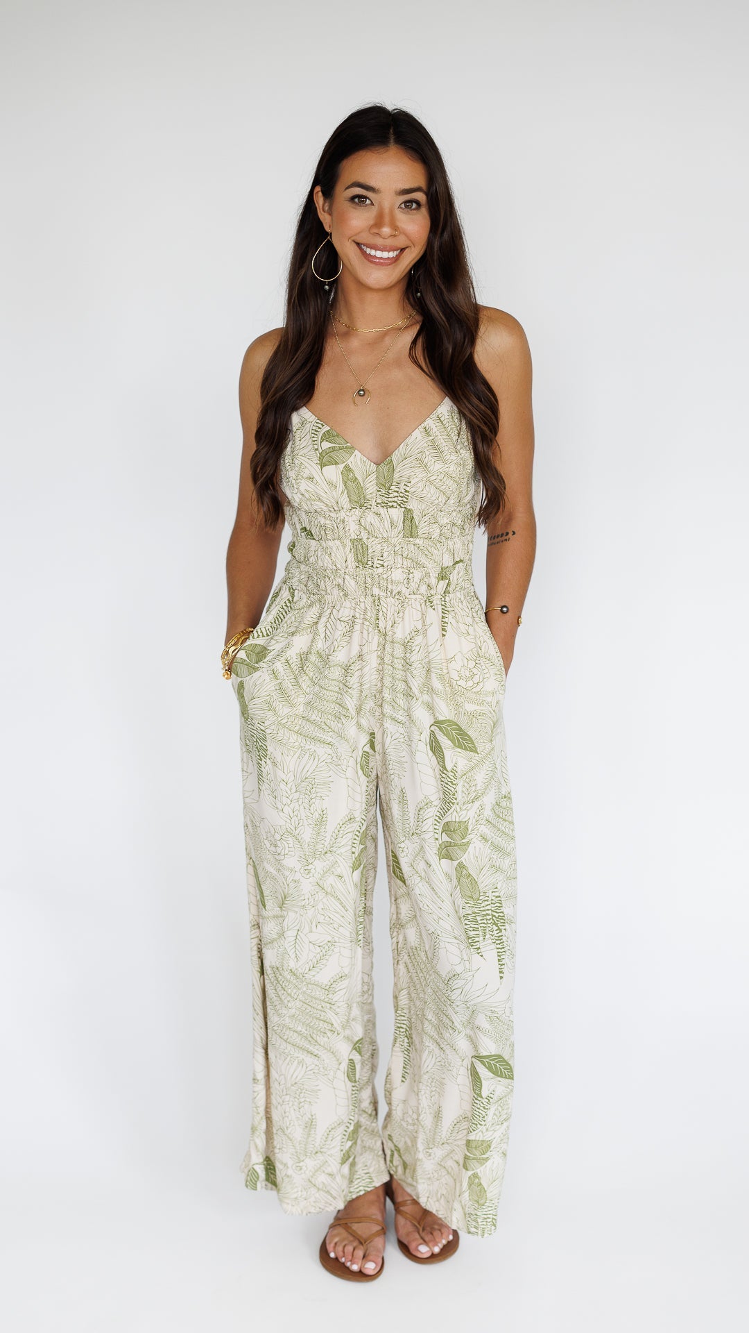 Opal Jumpsuit / Flora Moss Khush Clothing
