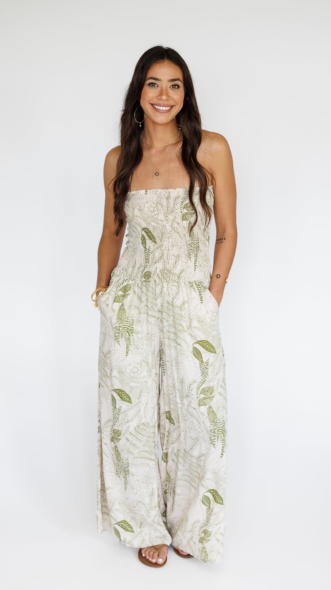 Lawai Jumpsuit / Flora Moss Khush Clothing