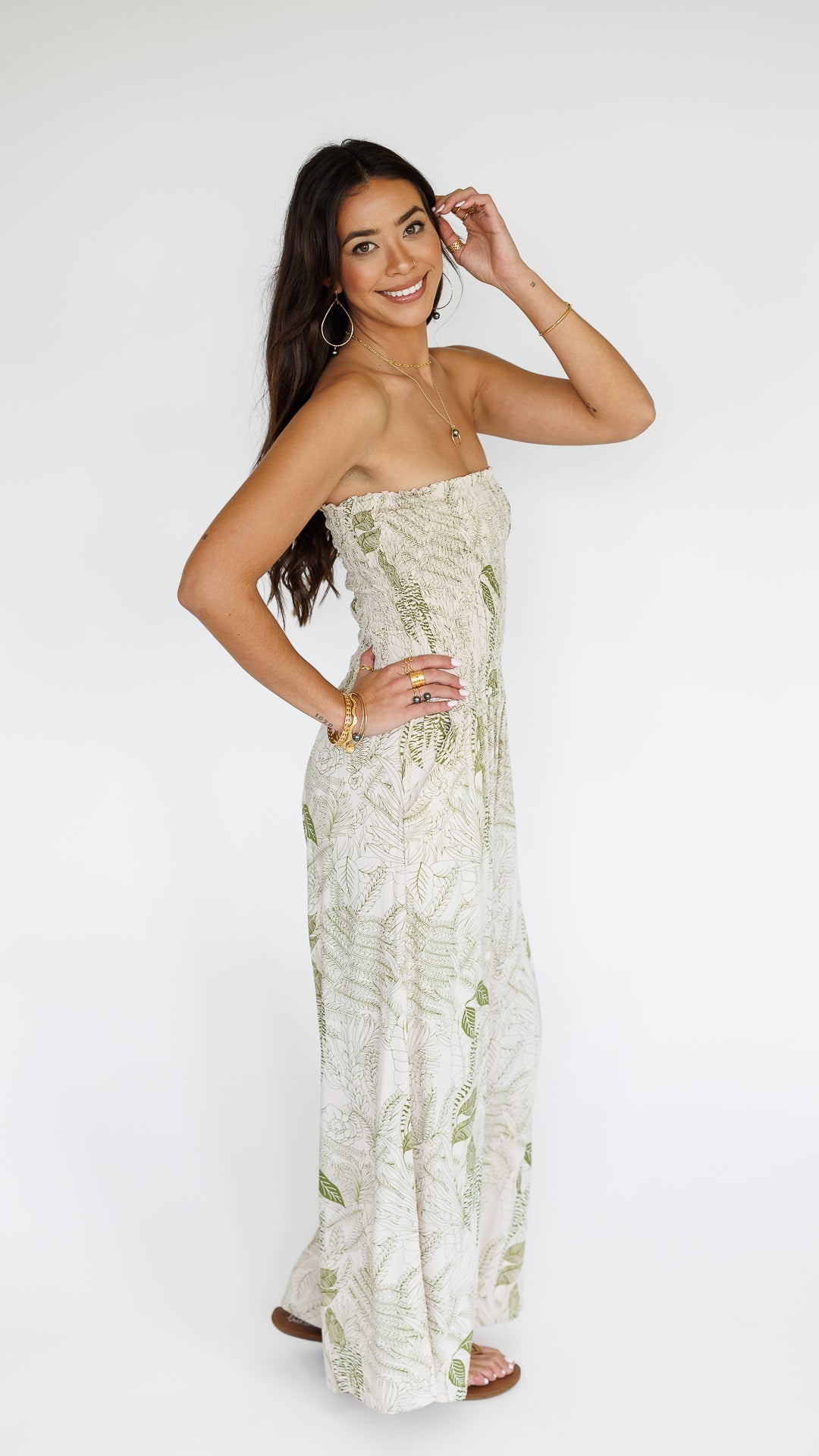 Lawai Jumpsuit / Flora Moss Khush Clothing