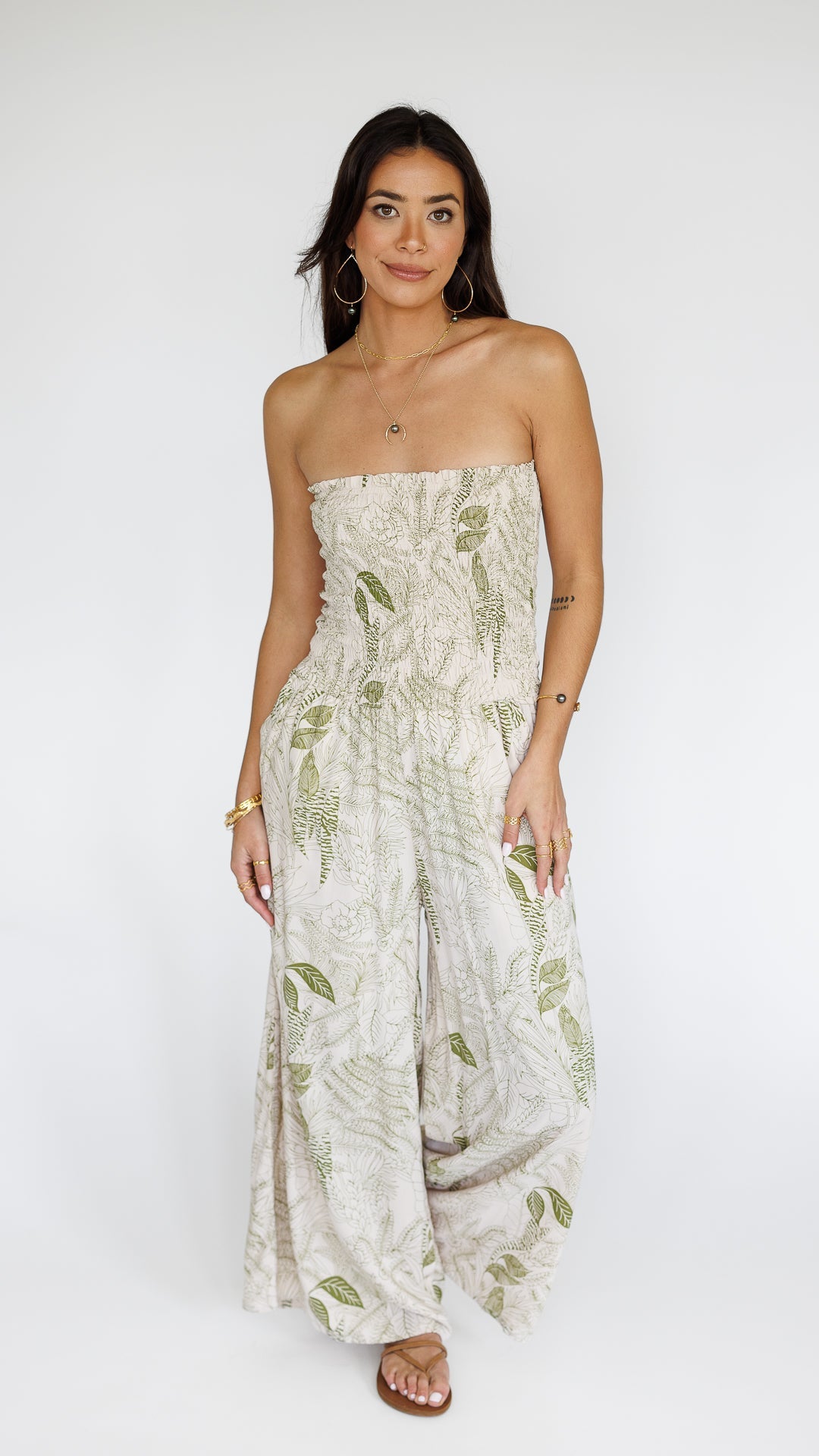 Lawai Jumpsuit / Flora Moss Khush Clothing