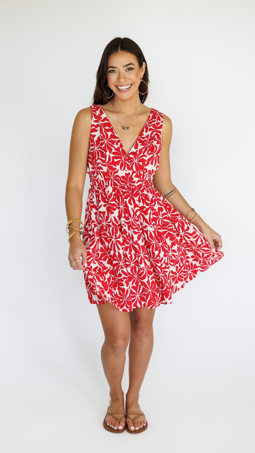 Kenzie Dress / Aloha Red Khush Clothing