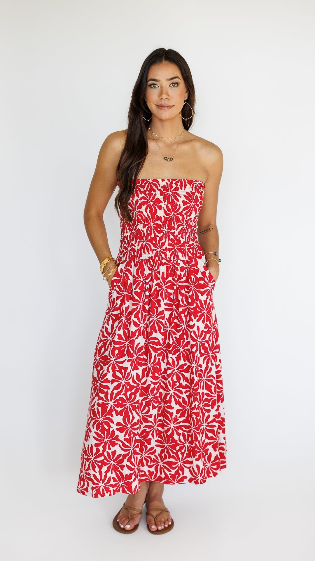 Paige Dress / Aloha Red Khush Clothing