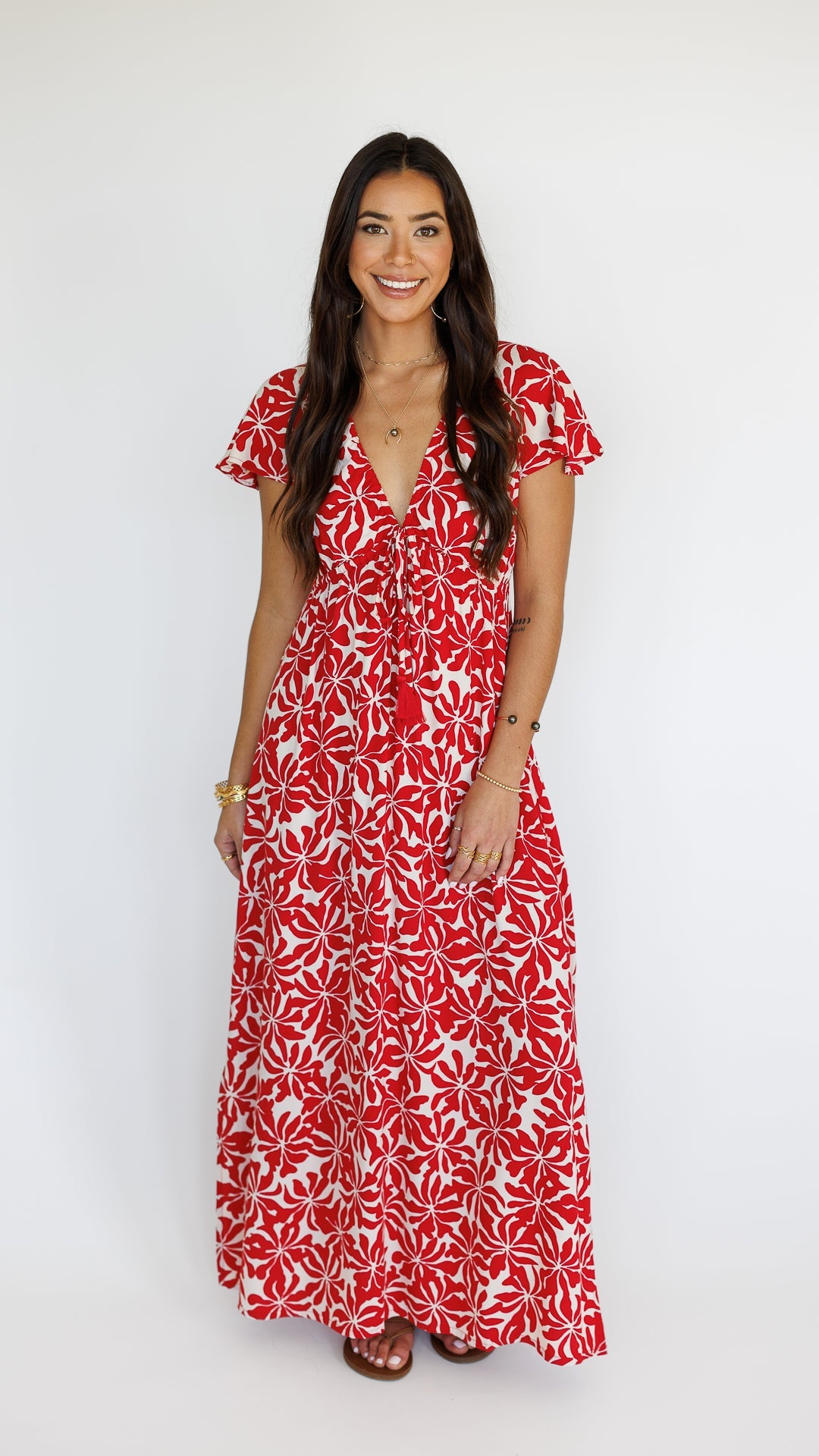 Leilani Dress / Aloha Red Khush Clothing