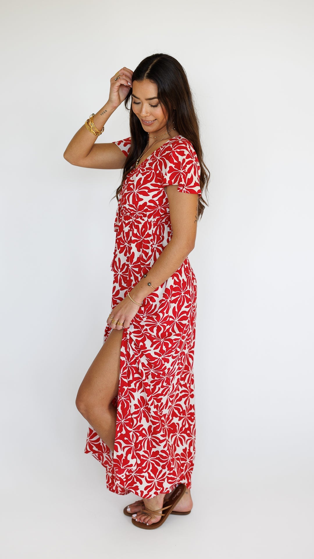 Leilani Dress / Aloha Red Khush Clothing