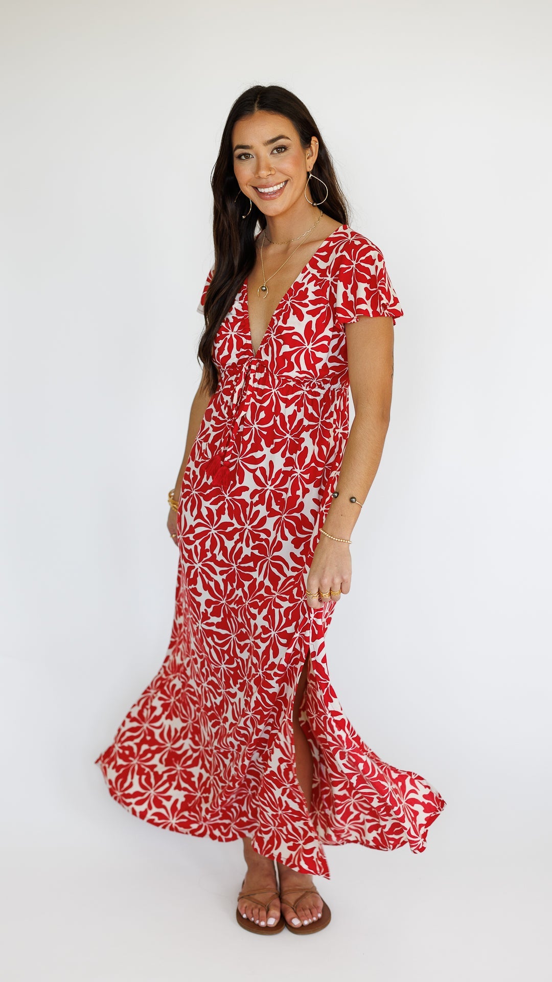 Leilani Dress / Aloha Red Khush Clothing