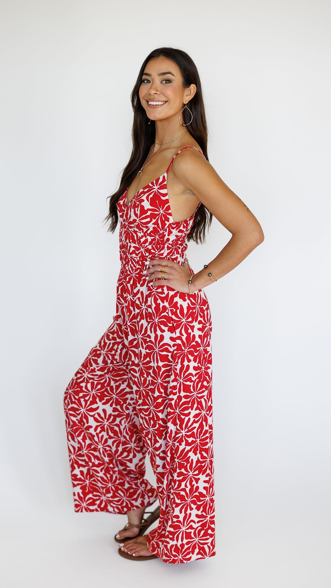 Opal Jumpsuit / Aloha Red Khush Clothing