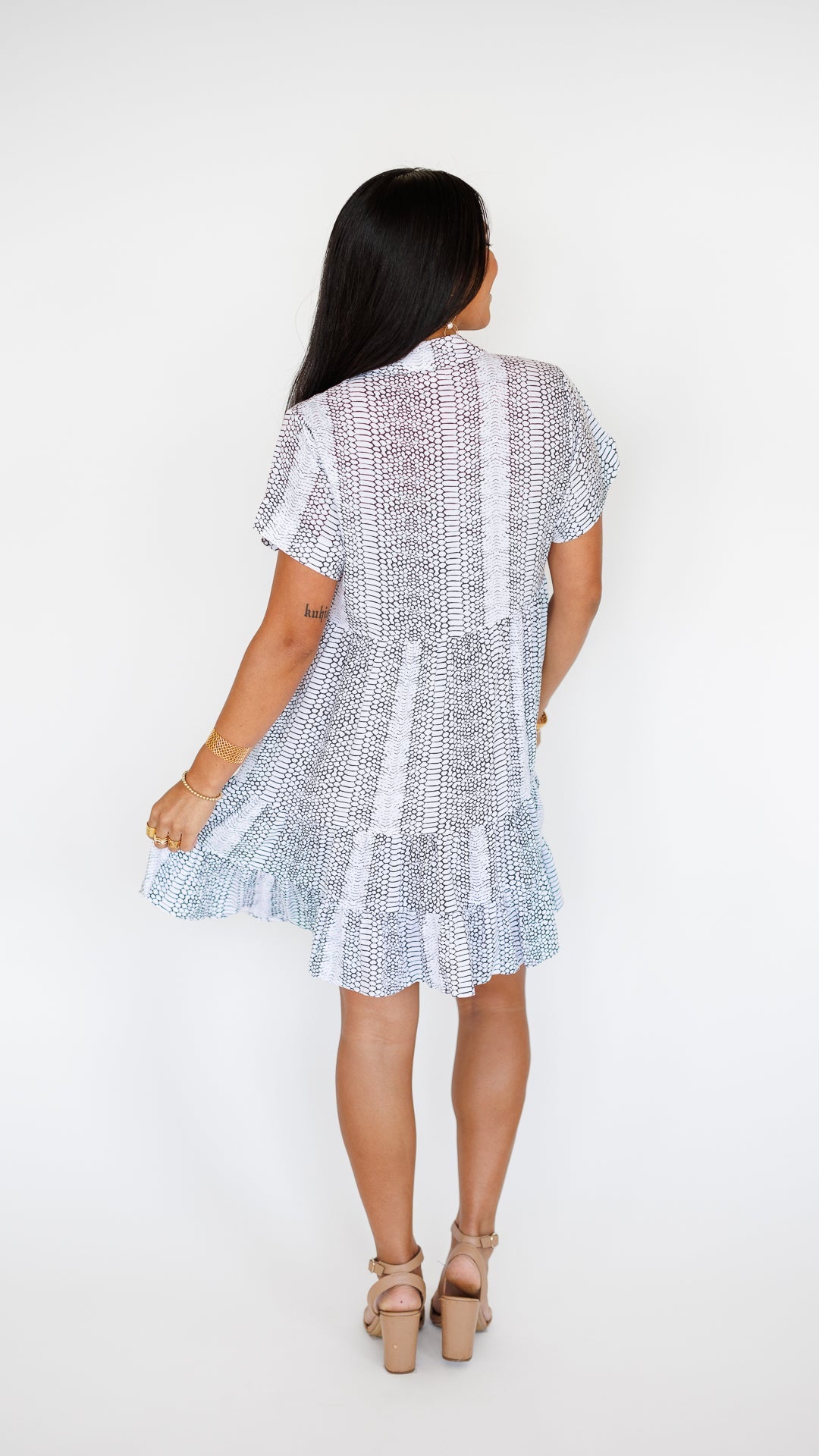 Heinui Dress / Fishskin White Khush Clothing