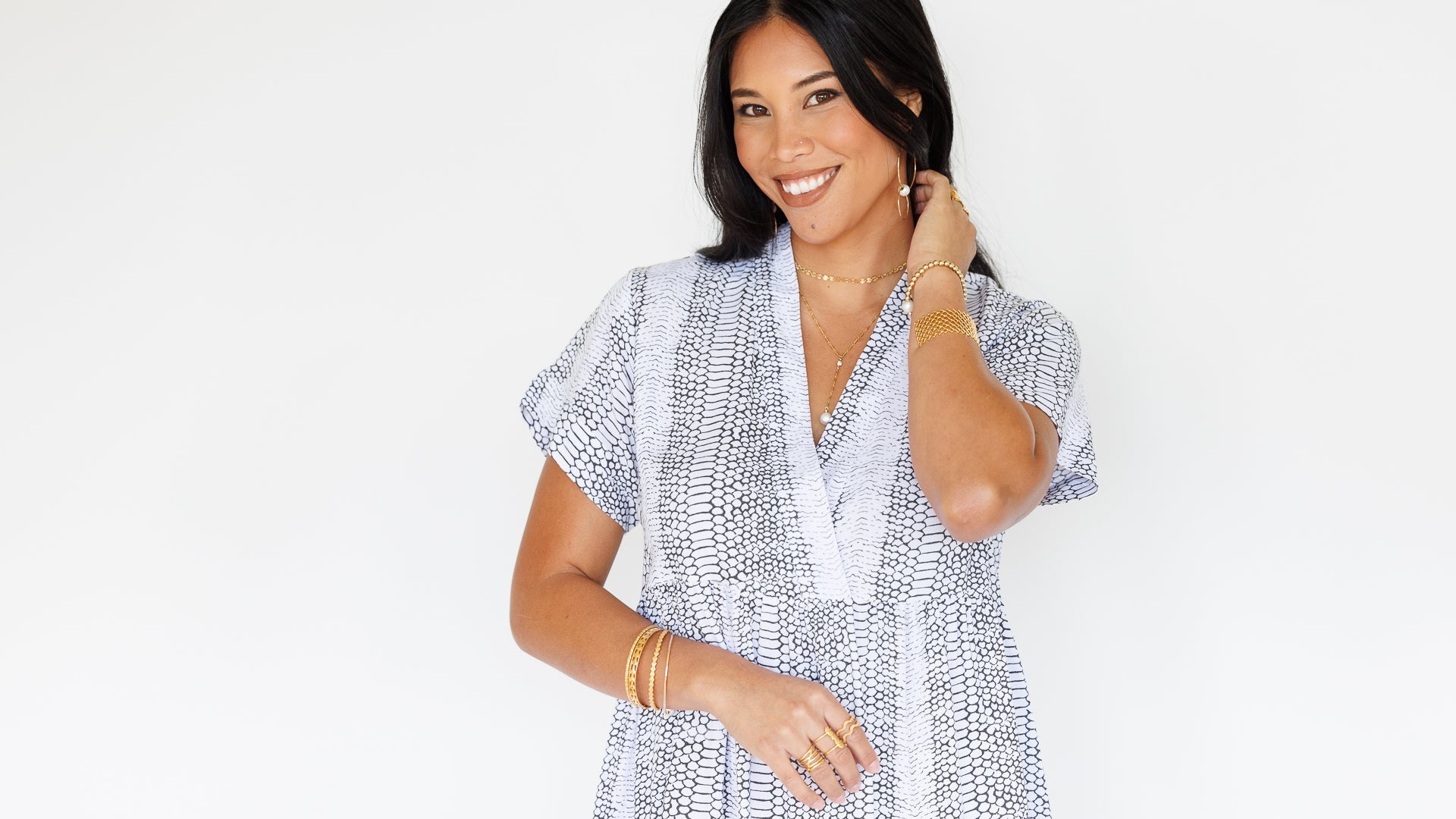 Heinui Dress / Fishskin White Khush Clothing