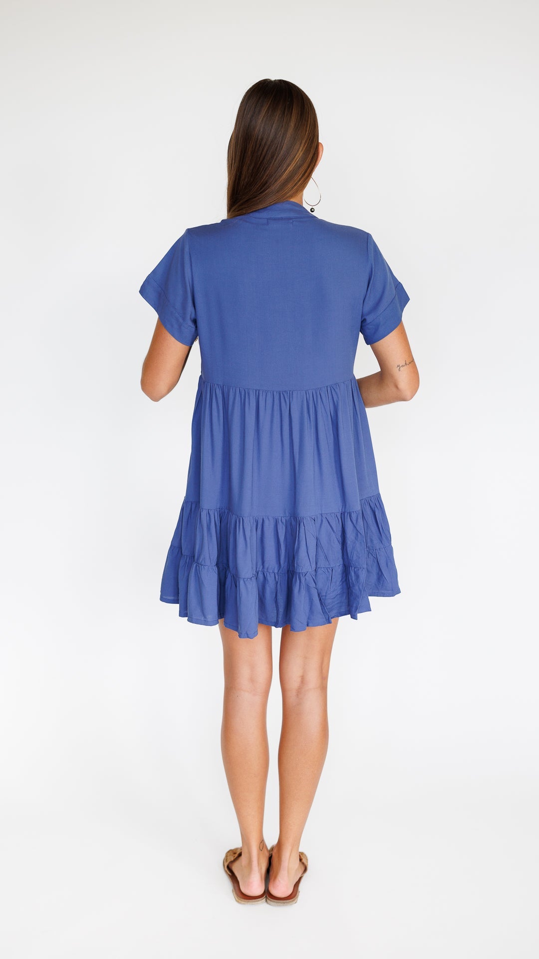 Heinui Dress / Steel Blue Khush Clothing