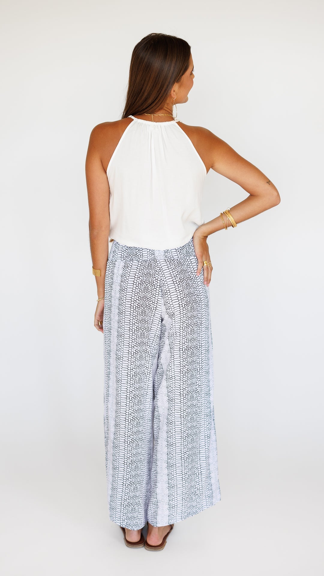 Johanna Pant / Fishskin White Khush Clothing