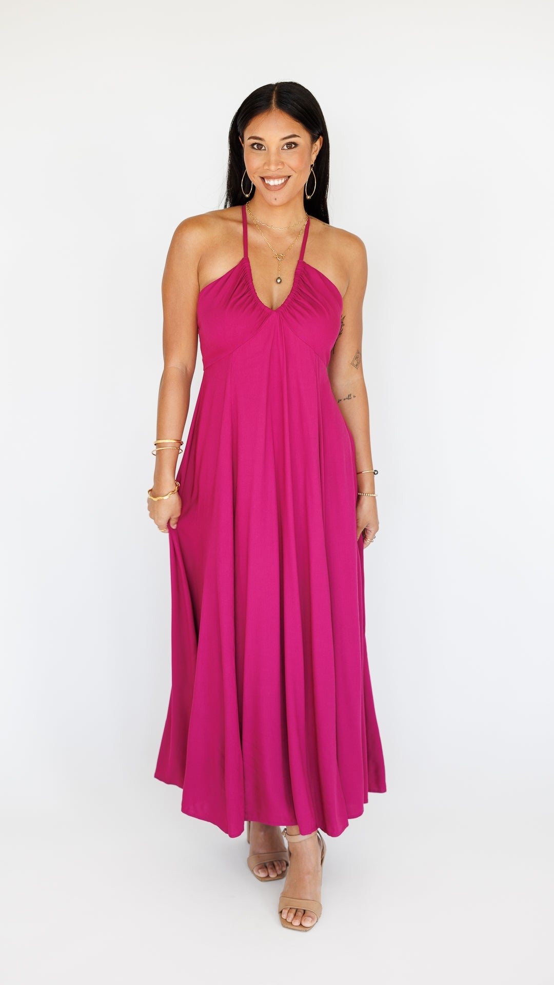 Larch Dress / Berry Khush Clothing