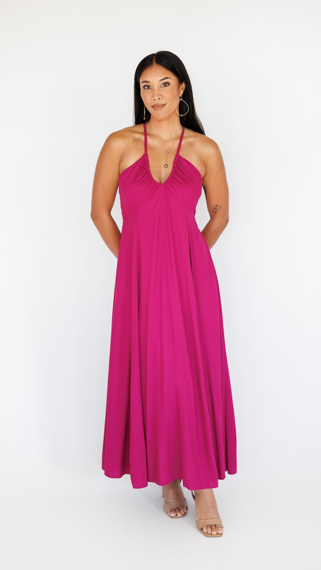 Larch Dress / Berry Khush Clothing