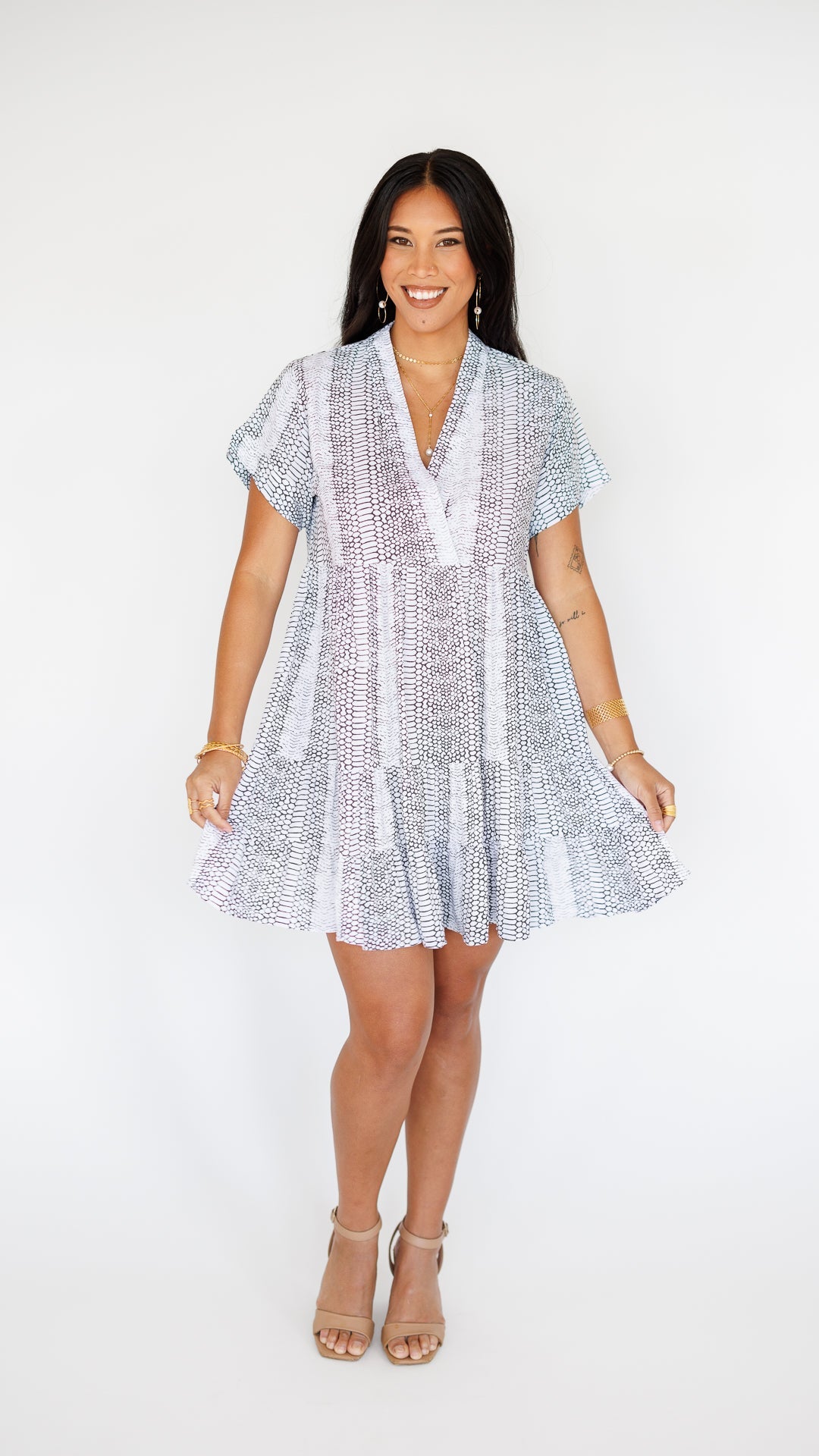 Heinui Dress / Fishskin White Khush Clothing
