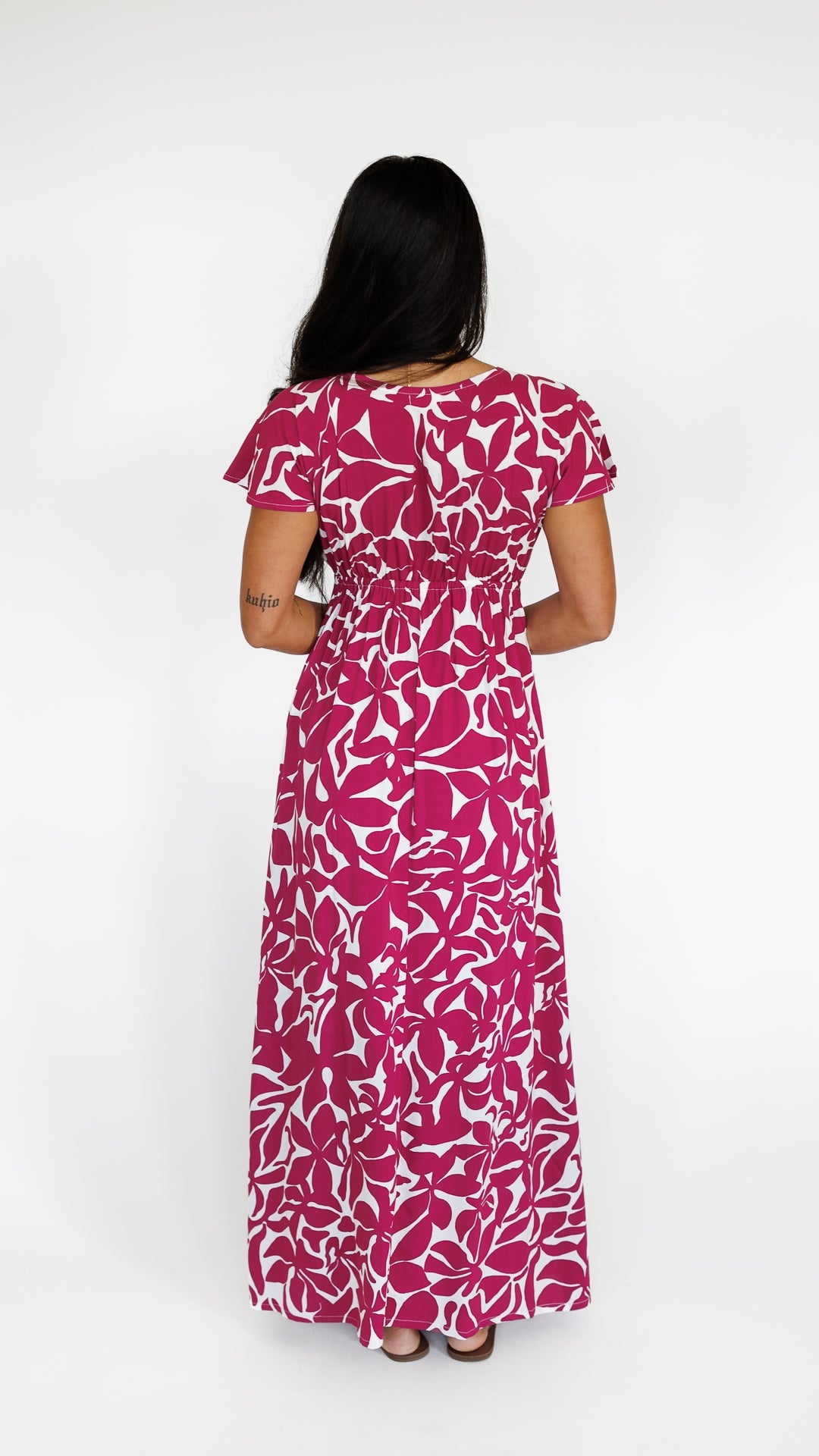 Leilani Dress / Honolulu Plumeria Khush Clothing