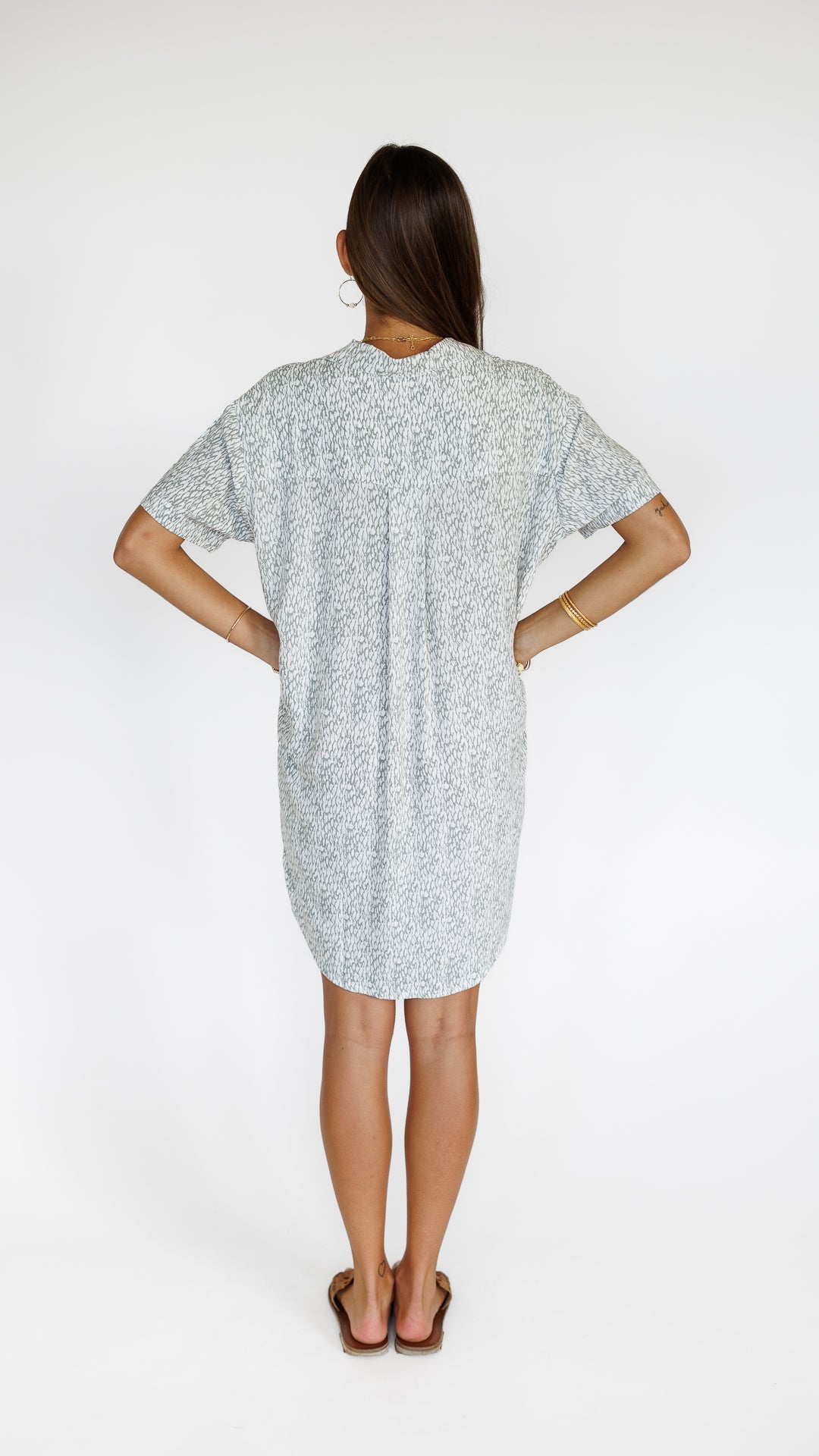 Maui Shirt Dress / Mamba Grey Khush Clothing