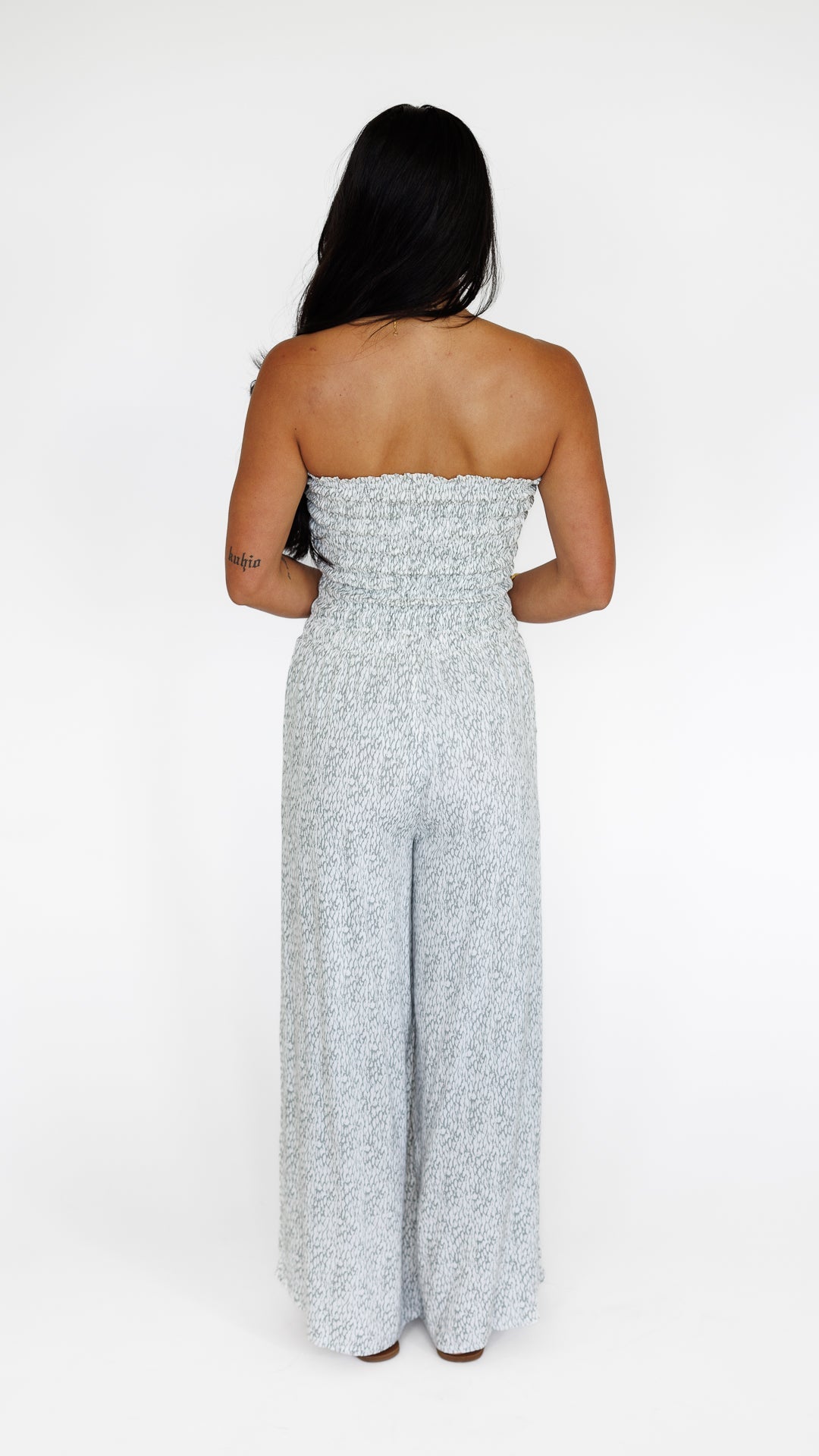 Lawai Jumpsuit / Mamba Grey Khush Clothing