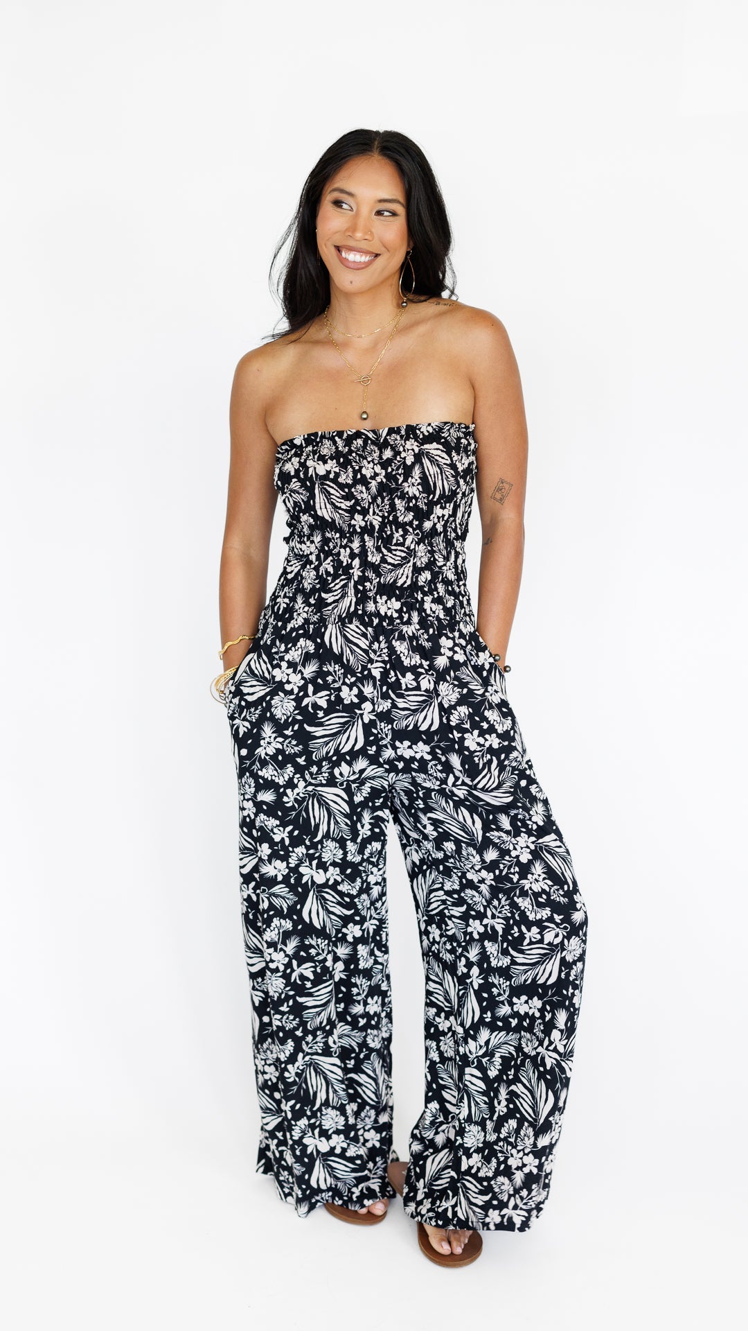Lawai Jumpsuit / Hula Black Khush Clothing