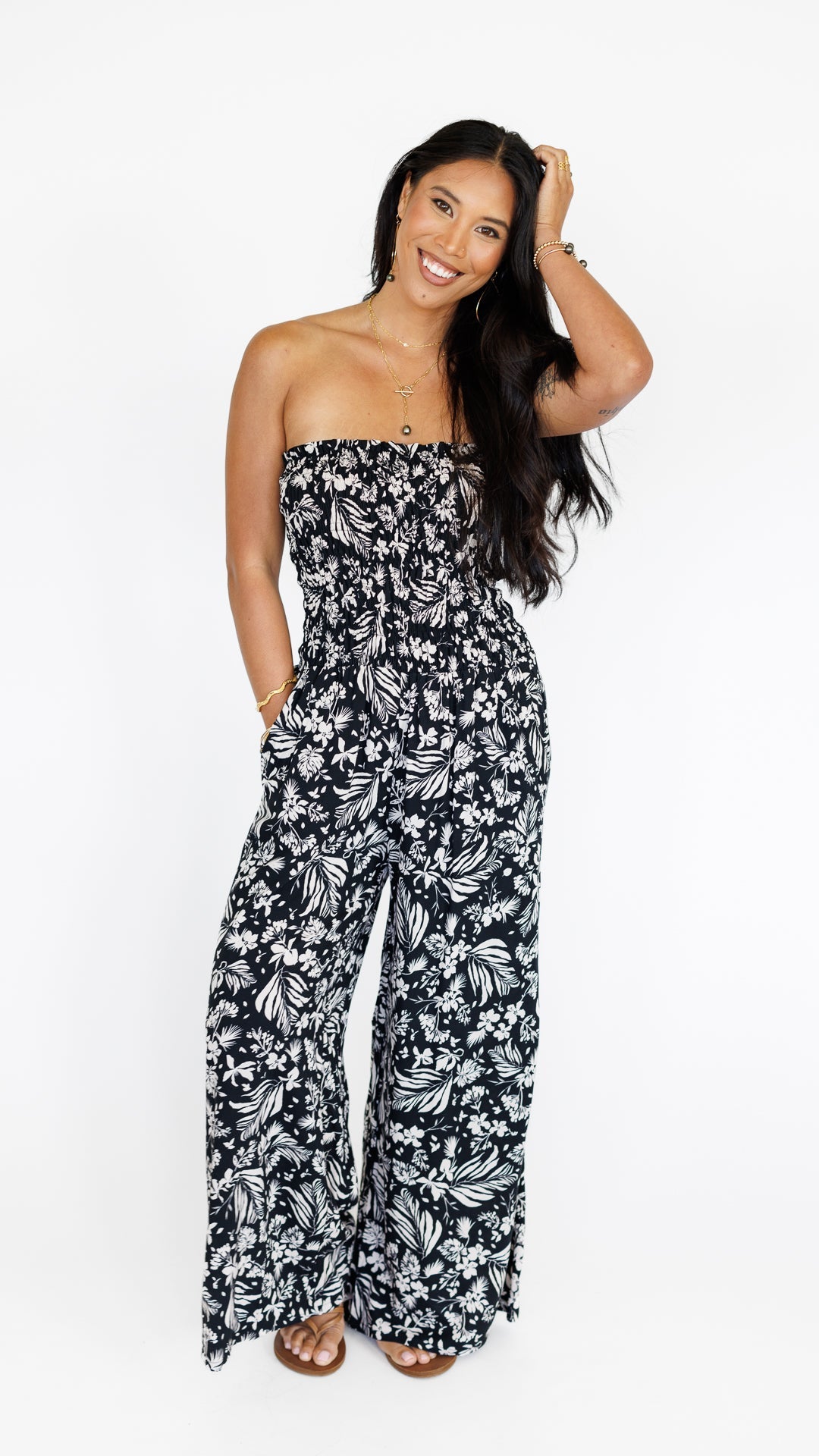 Lawai Jumpsuit / Hula Black Khush Clothing