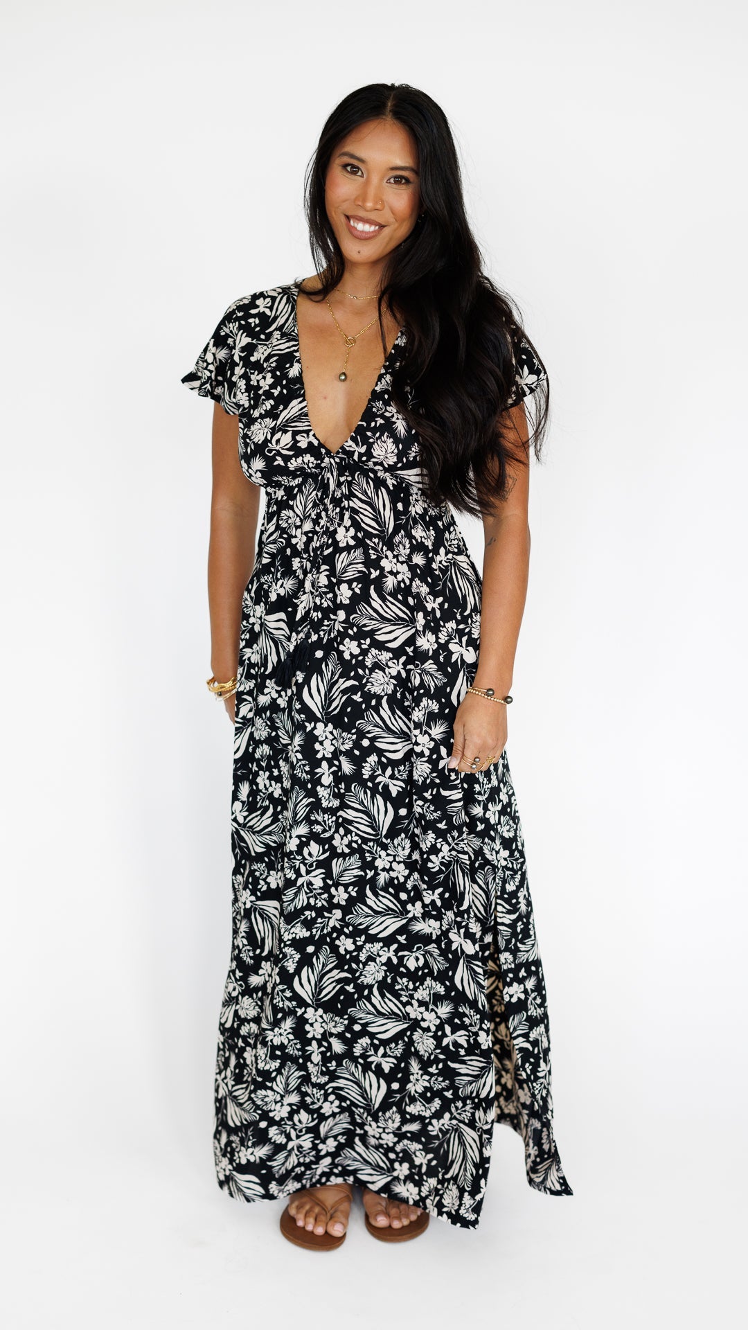 Leilani Dress / Hula Black Khush Clothing