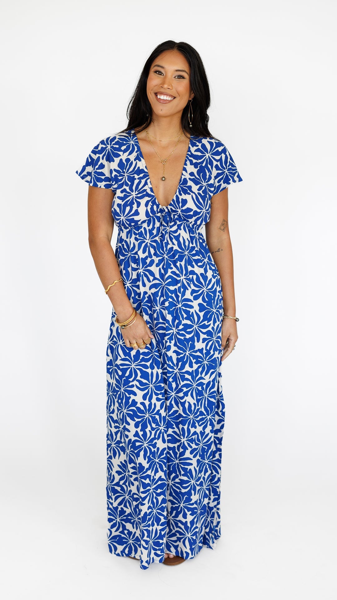 Leilani Dress / Aloha Sapphire Khush Clothing