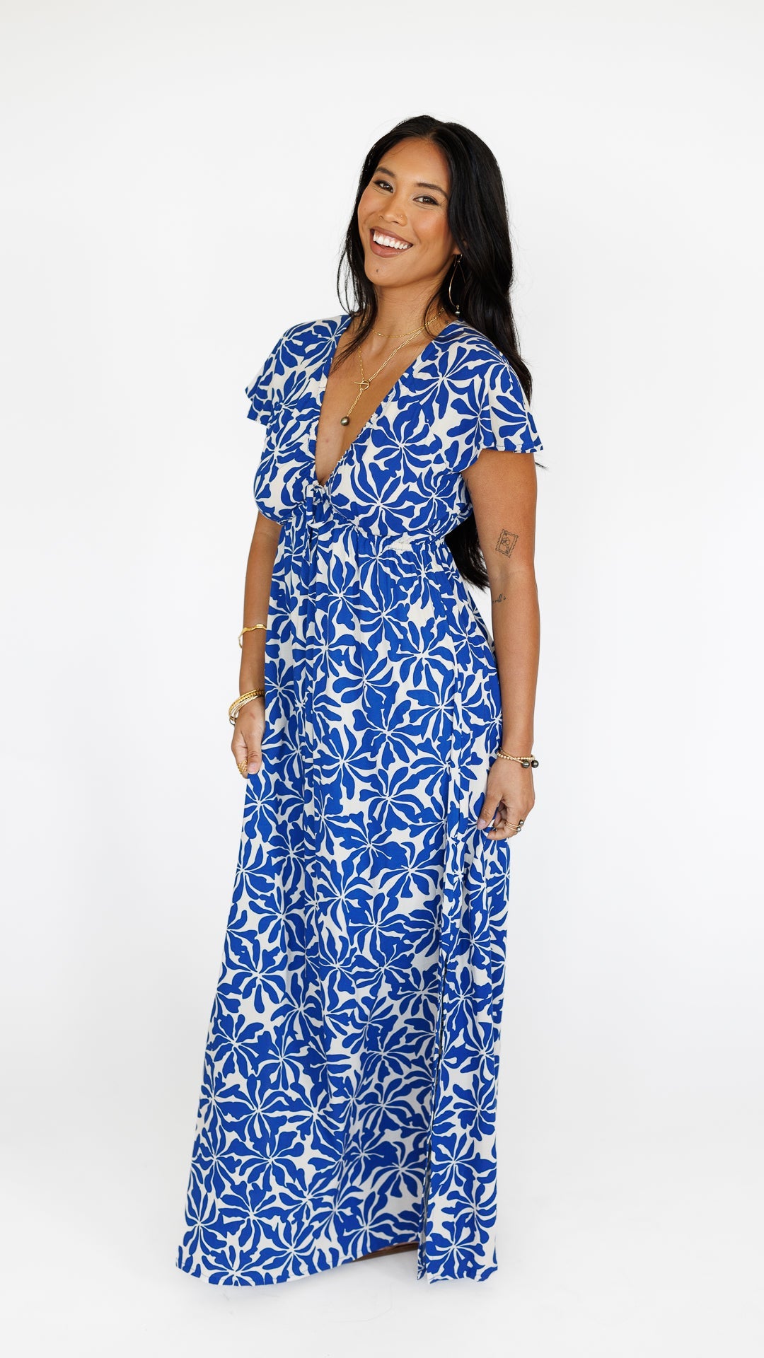 Leilani Dress / Aloha Sapphire Khush Clothing