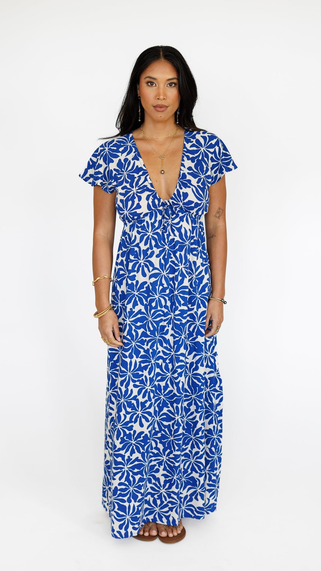 Leilani Dress / Aloha Sapphire Khush Clothing
