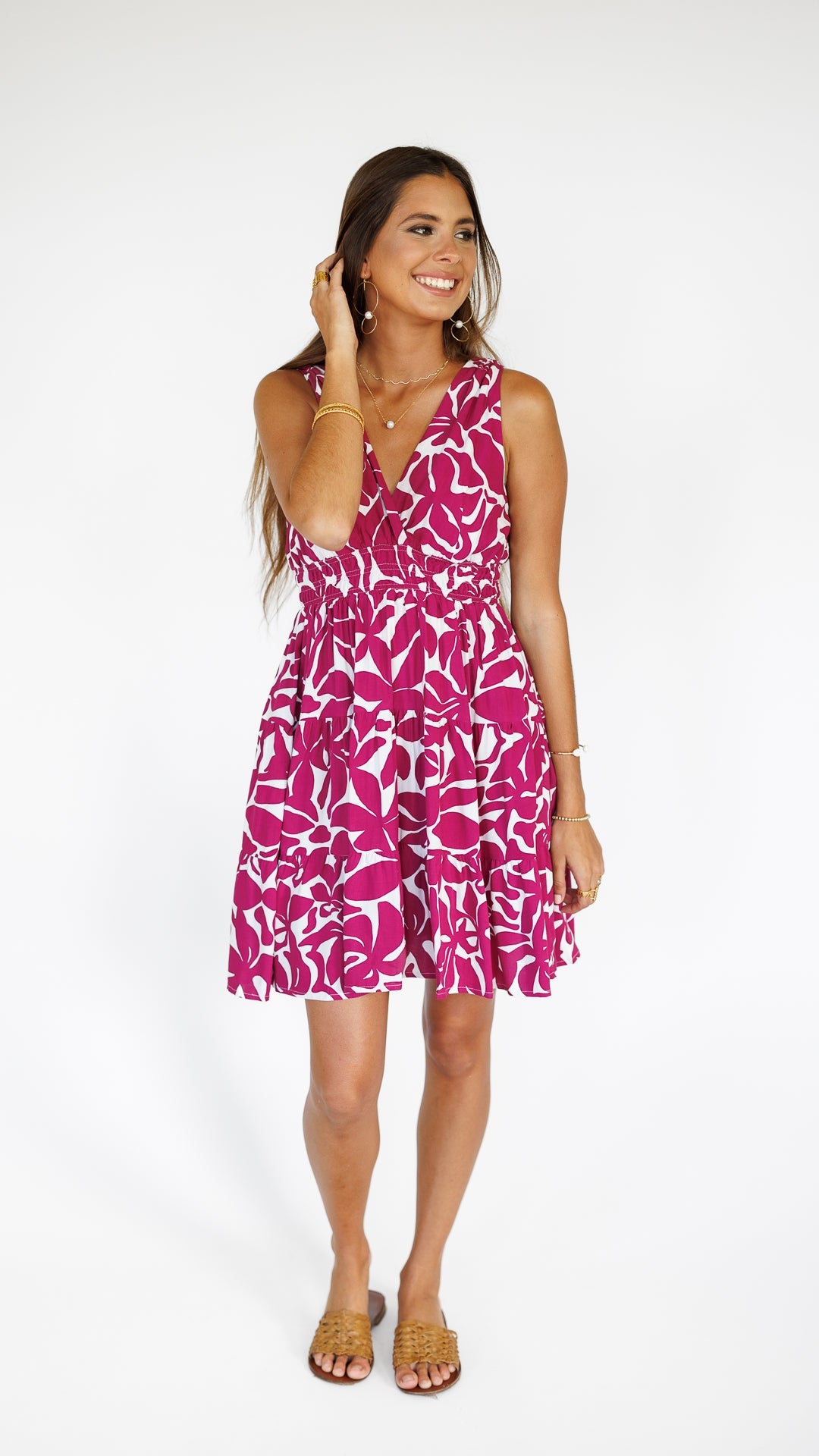 Kenzie Dress / Honolulu Plumeria Khush Clothing