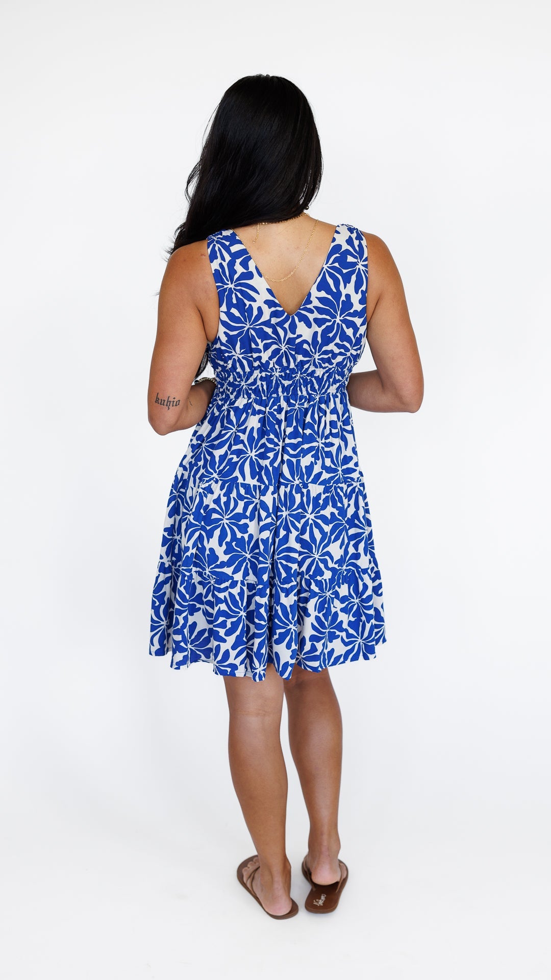 Kenzie Dress / Aloha Sapphire Khush Clothing