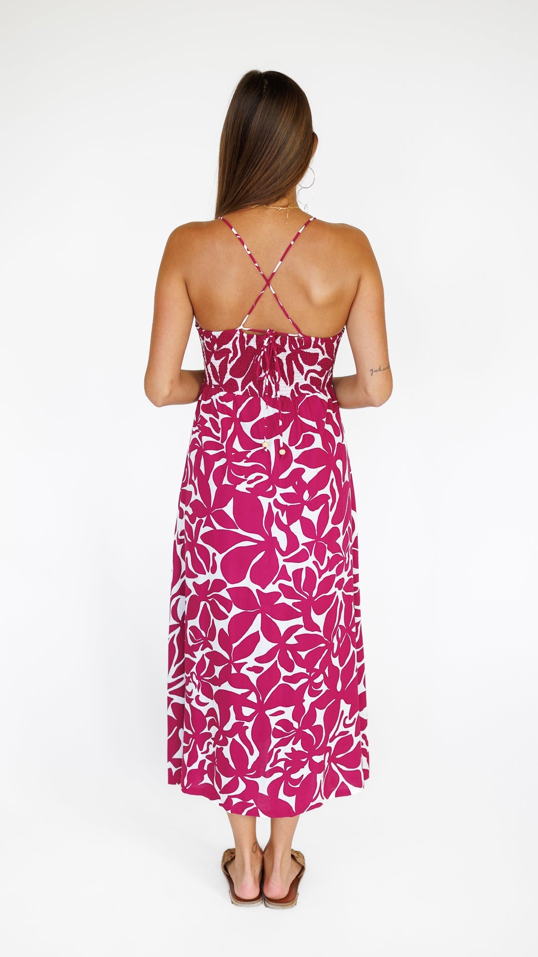 Lorena Dress / Honolulu Plumeria Khush Clothing