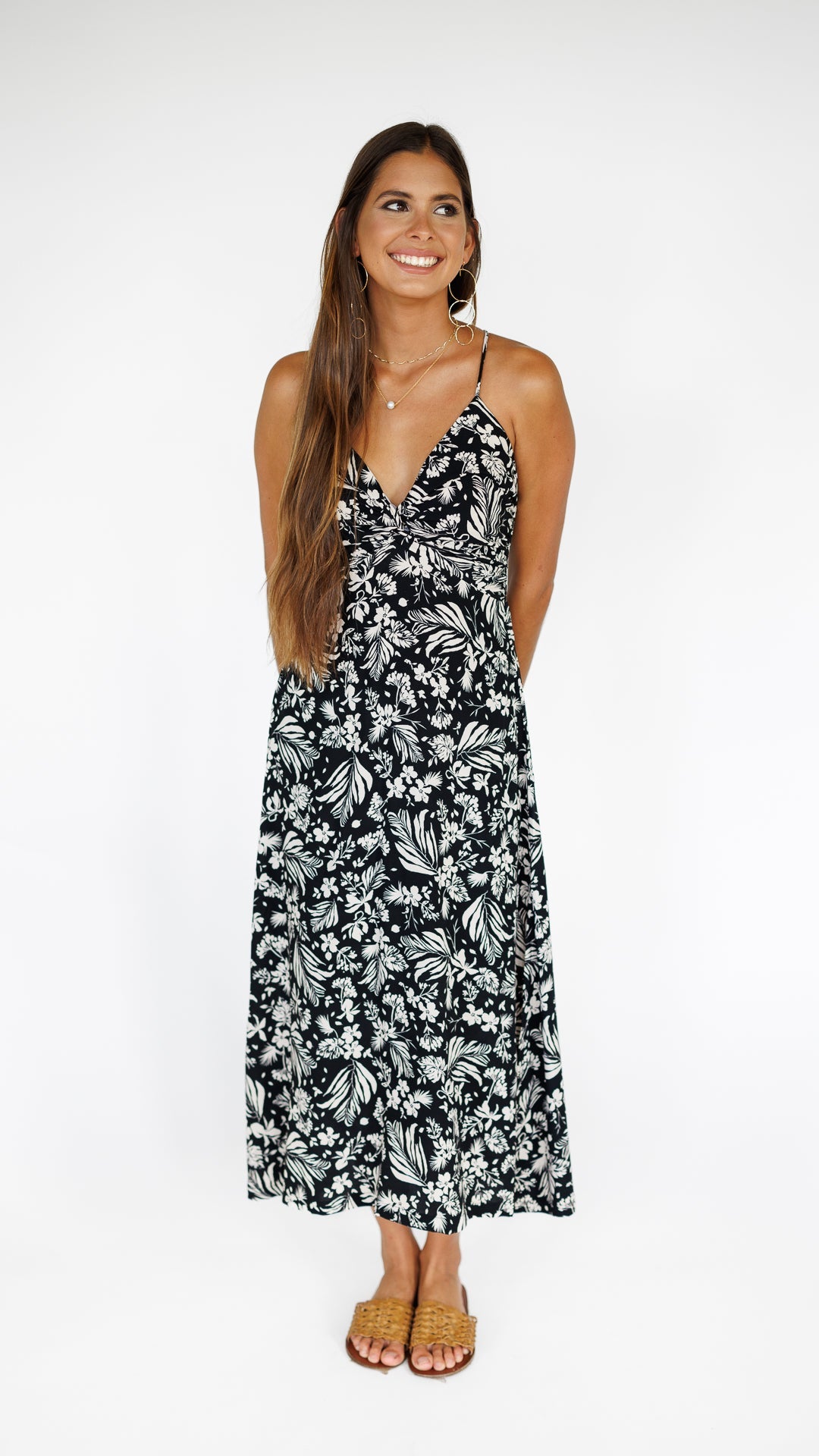 Lorena Dress / Hula Black Khush Clothing
