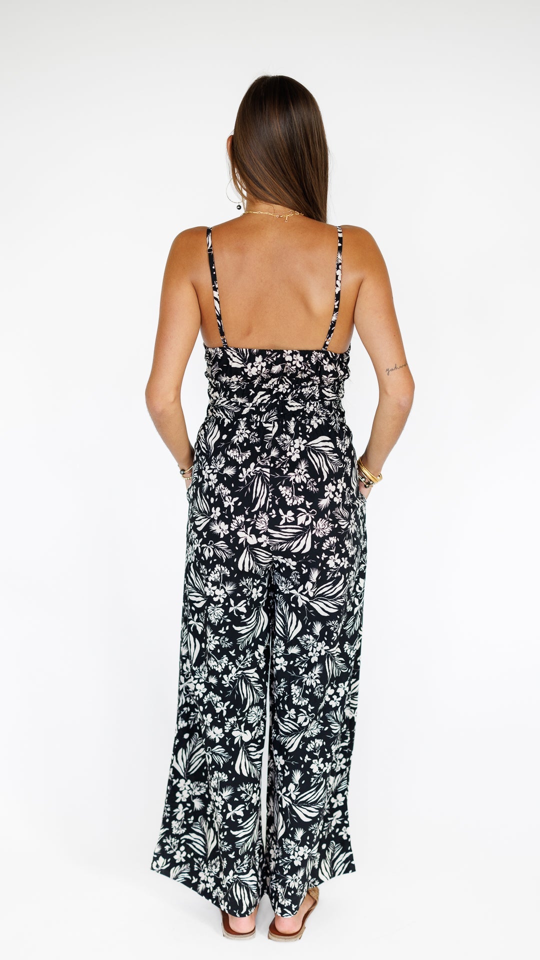 Opal Jumpsuit / Hula Black Khush Clothing