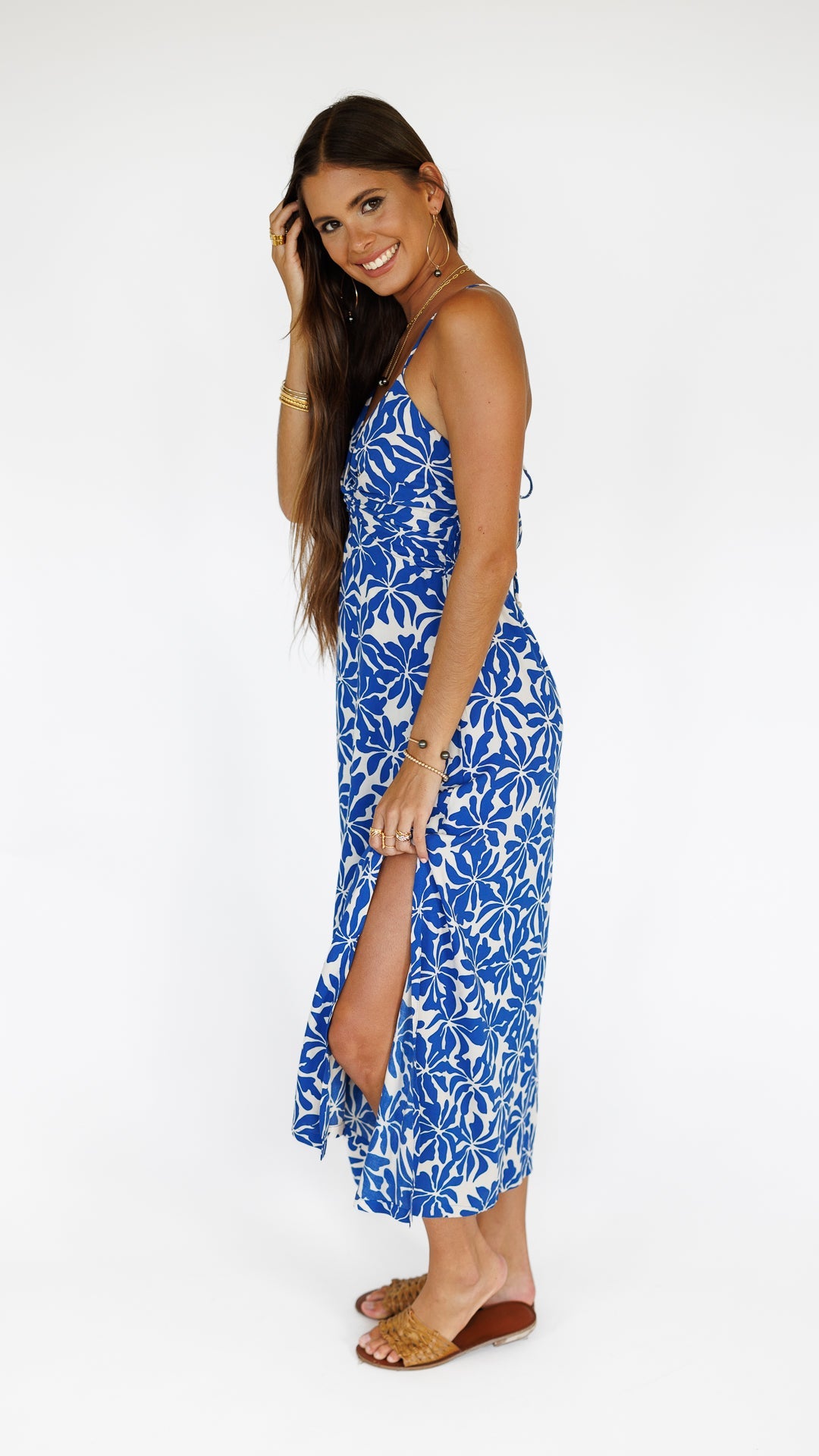 Lorena Dress / Aloha Sapphire Khush Clothing