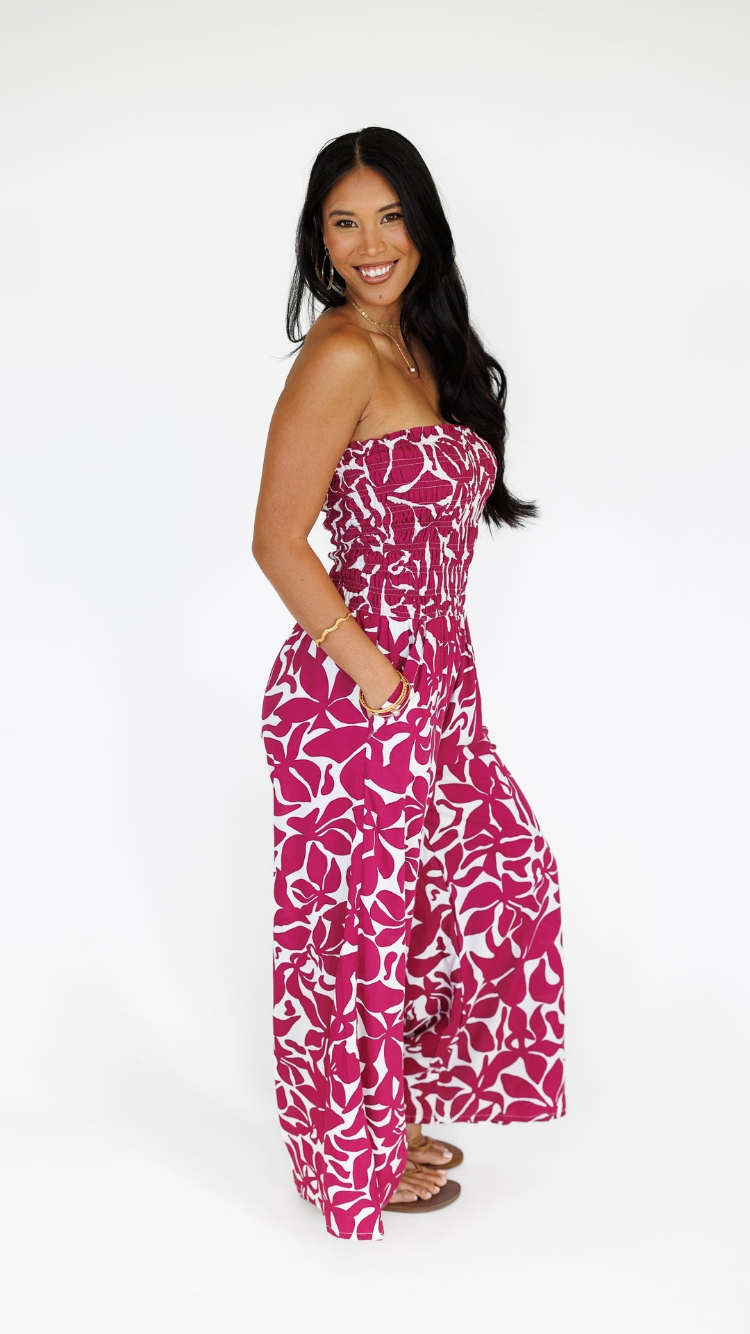 Lawai Jumpsuit / Honolulu Plumeria Khush Clothing