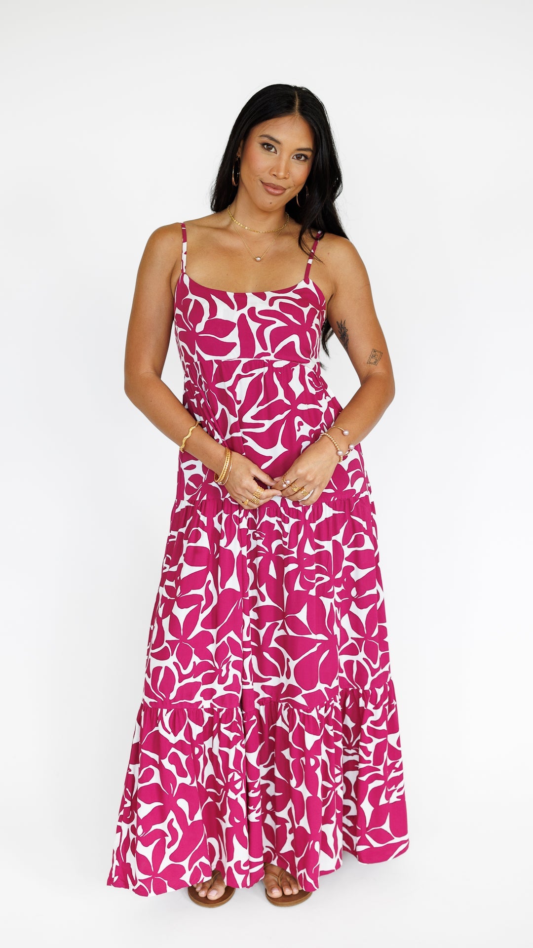 Heiva Dress / Honolulu Plumeria Khush Clothing