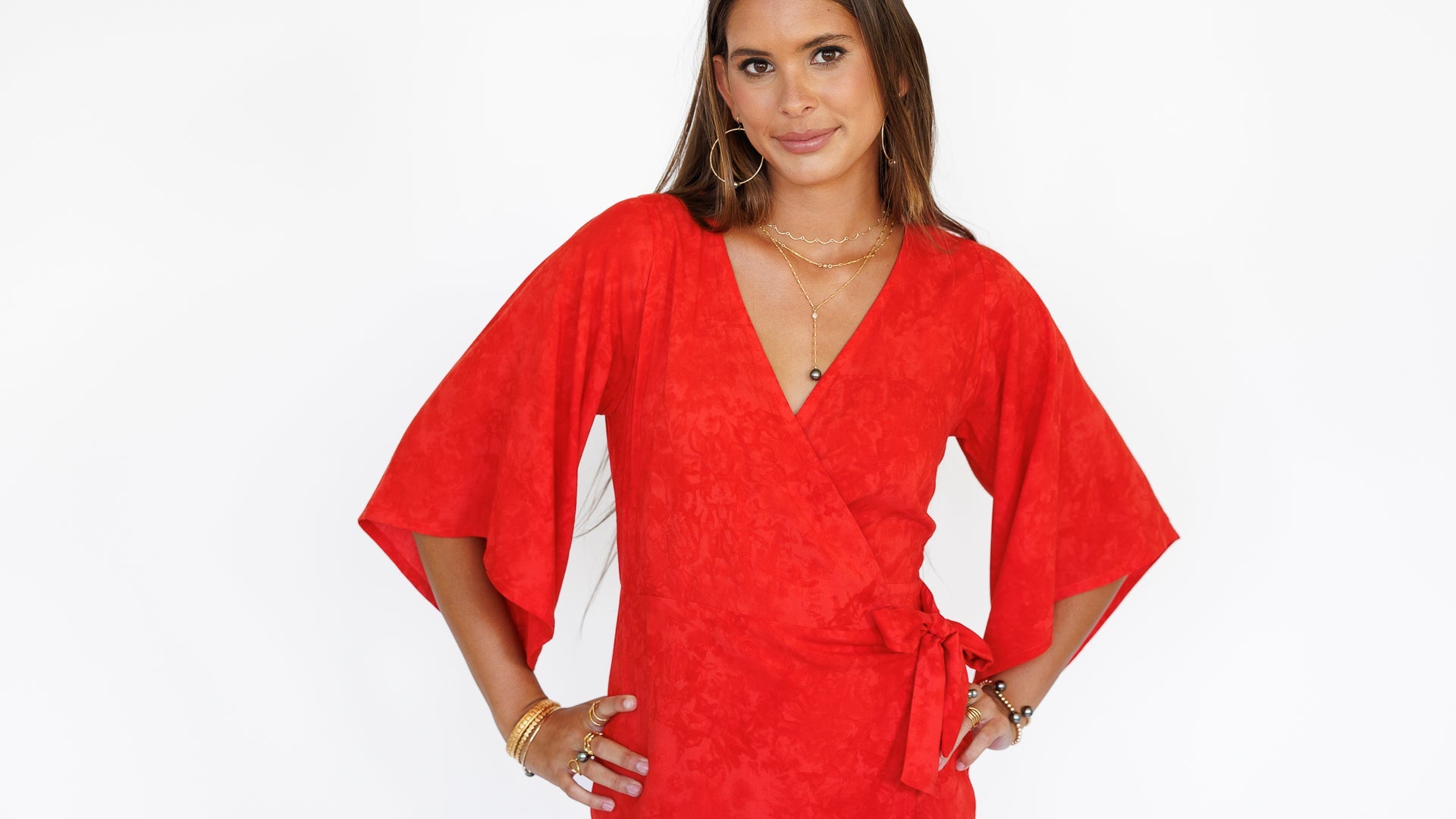 Peyton Dress / Hazy Coral Khush Clothing