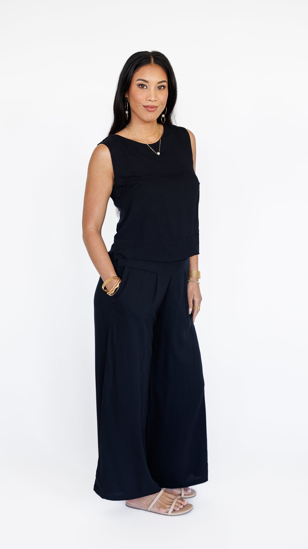 Dina Top / Solid Black Khush Clothing