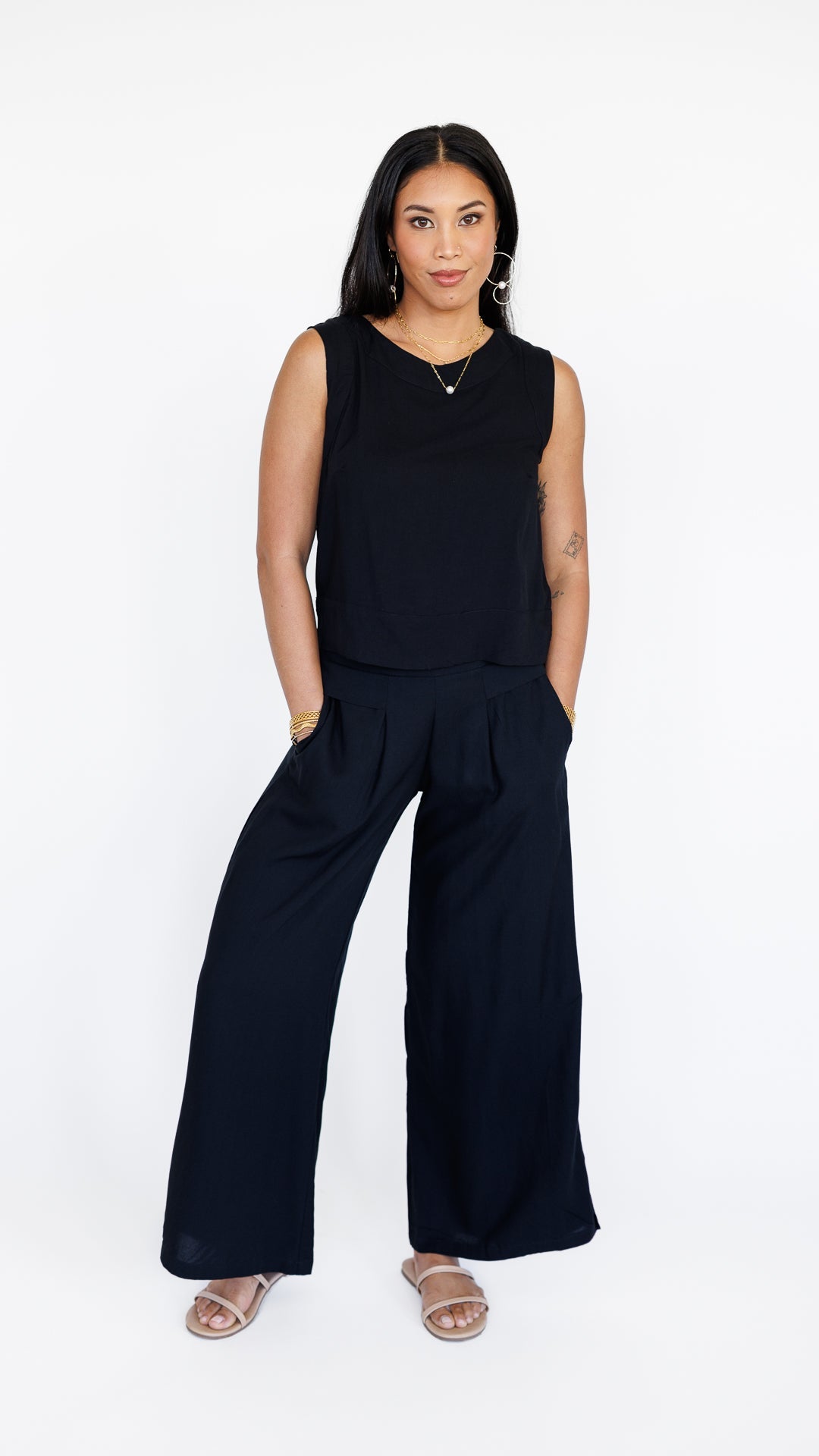 Dina Top / Solid Black Khush Clothing