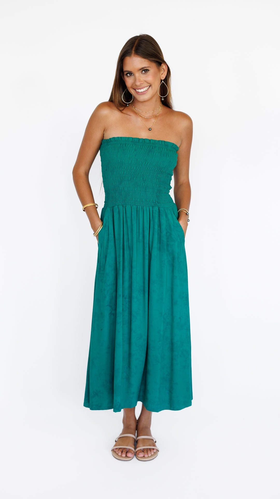 Paige Dress / Emerald Khush Clothing