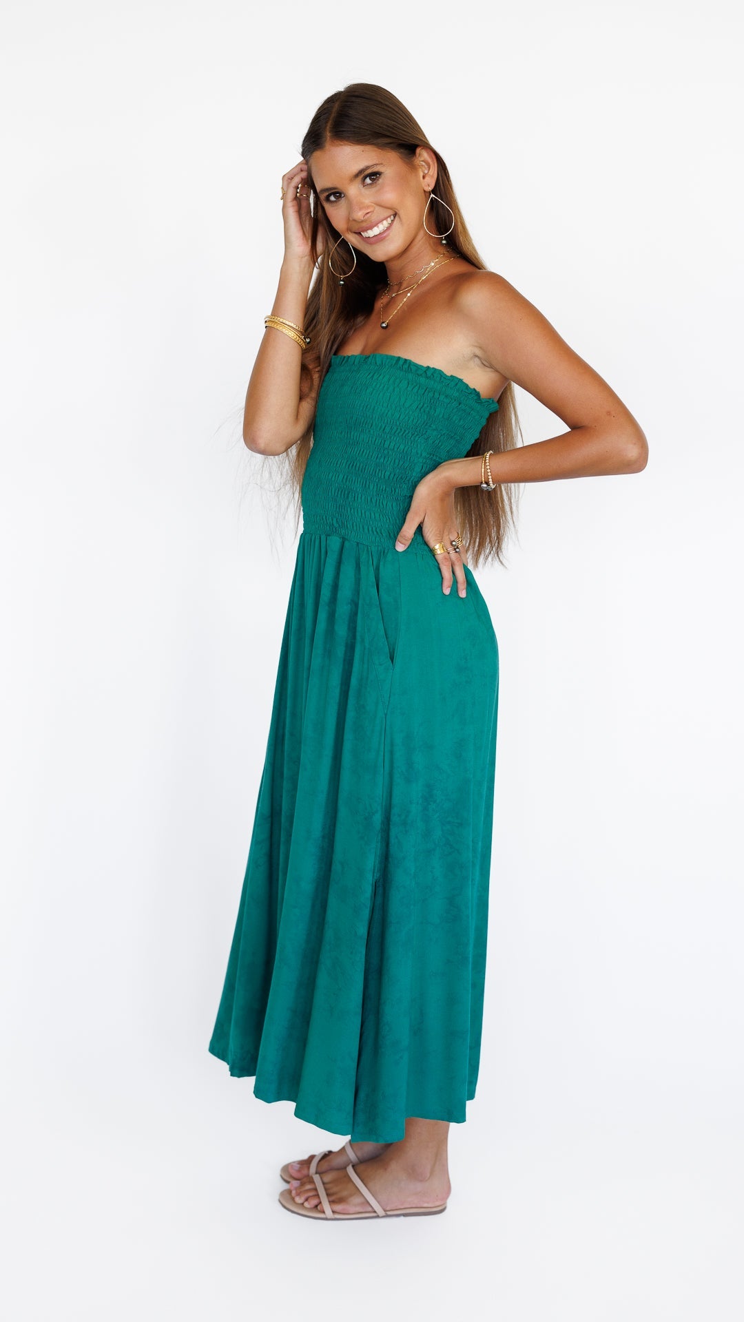 Paige Dress / Emerald Khush Clothing