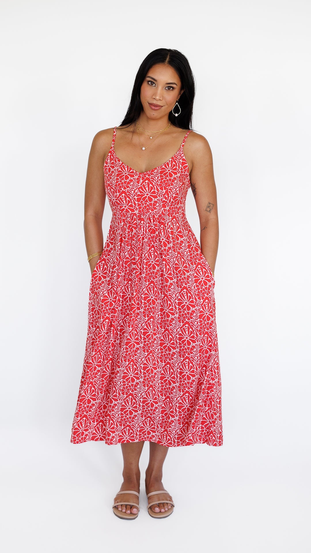 Sienna Dress / Magnolia Coral Khush Clothing