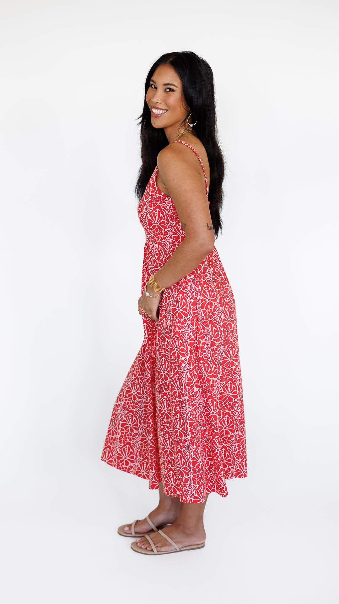 Sienna Dress / Magnolia Coral