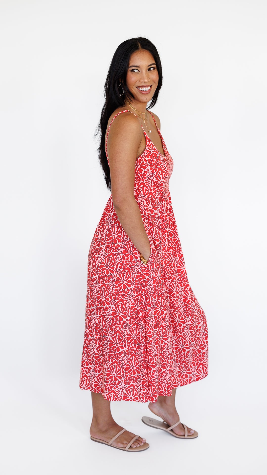 Sienna Dress / Magnolia Coral Khush Clothing